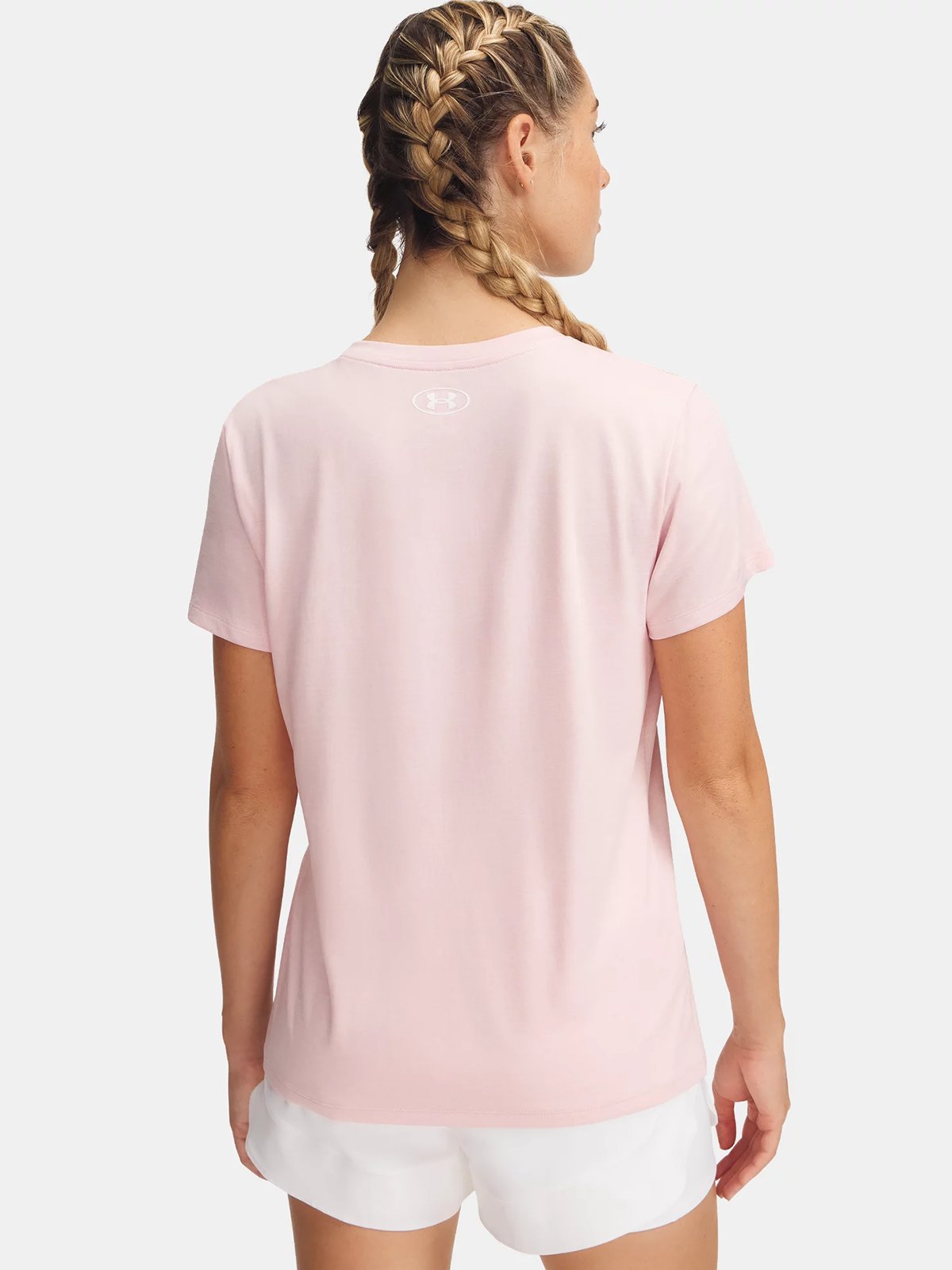 Under Armour Tech Short Sleeve V-Twist Prime Pink / White
