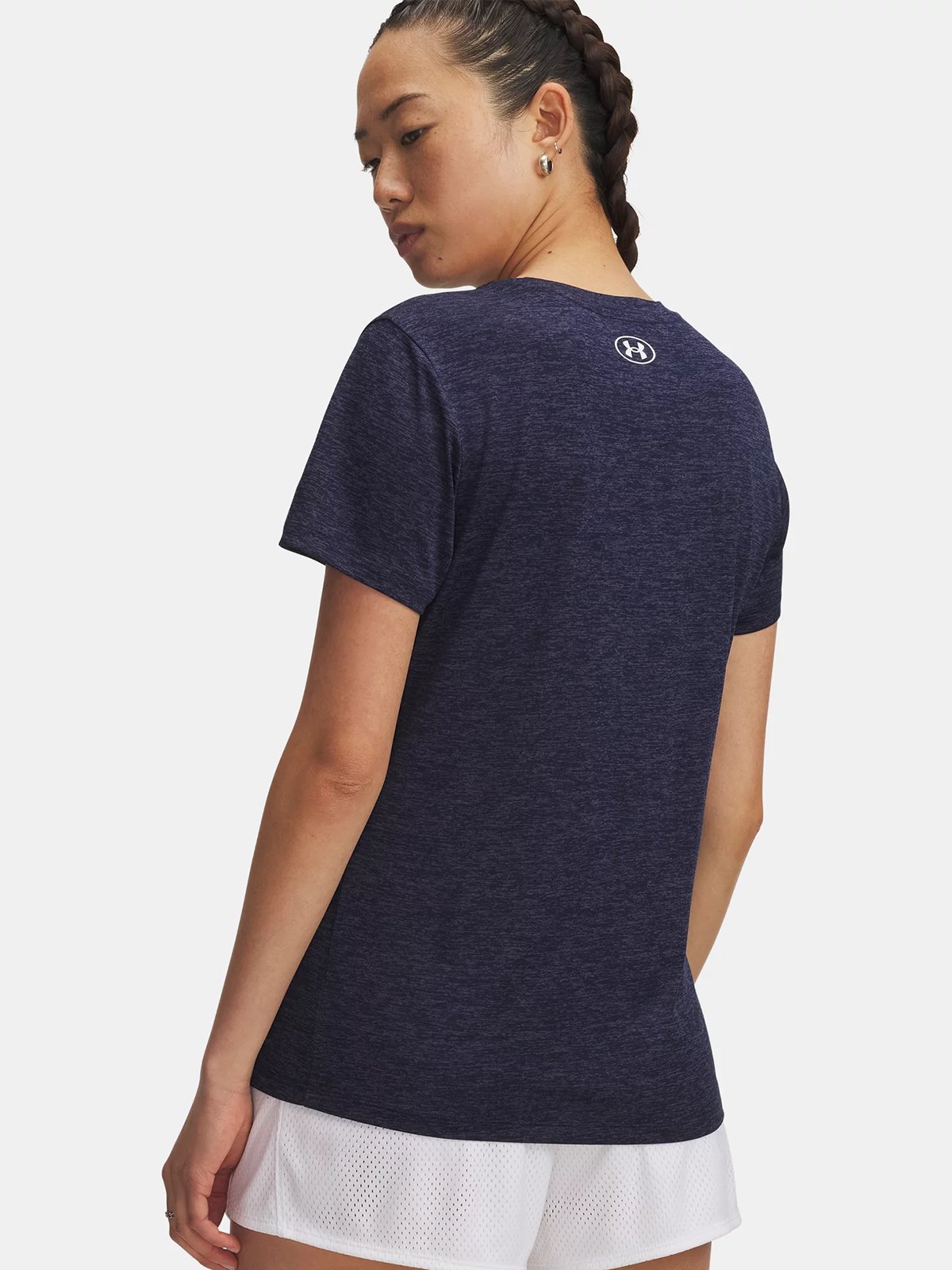 Under Armour Tech Short Sleeve C Twist Midnight Navy / White