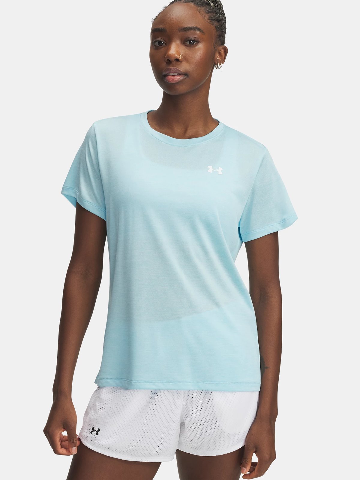 Under Armour Tech Short Sleeve C Twist Stream / White