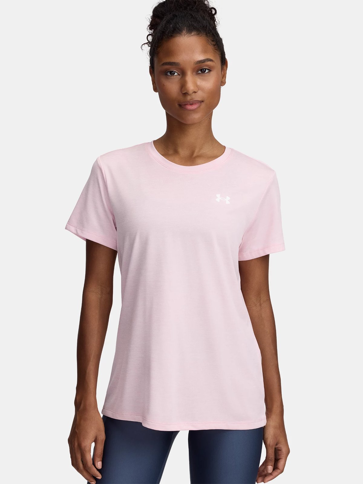 Under Armour Tech Short Sleeve C Twist Prime Pink / White
