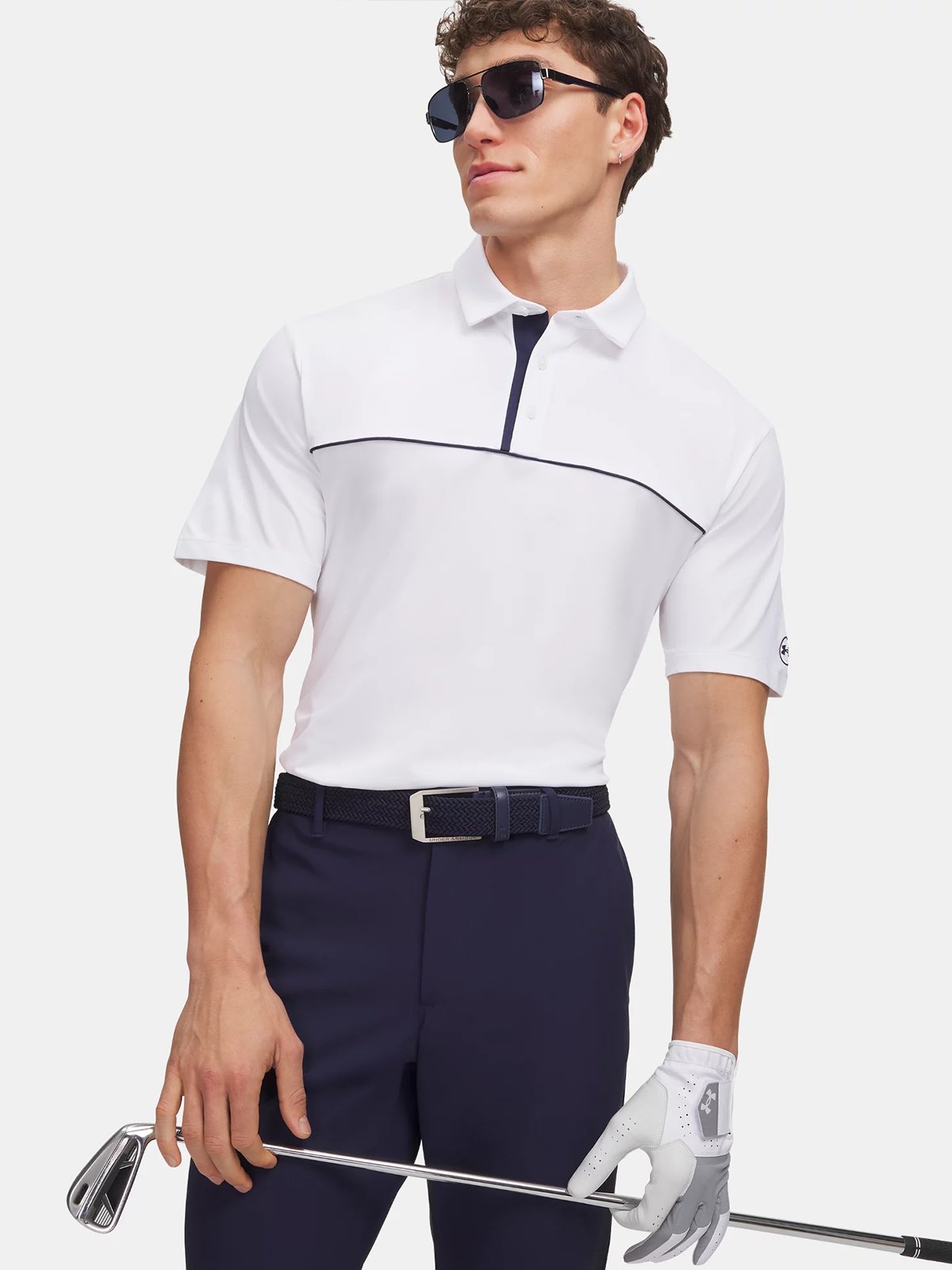 Under Armour ArmourDry Horizon Polo White / Midnight Navy