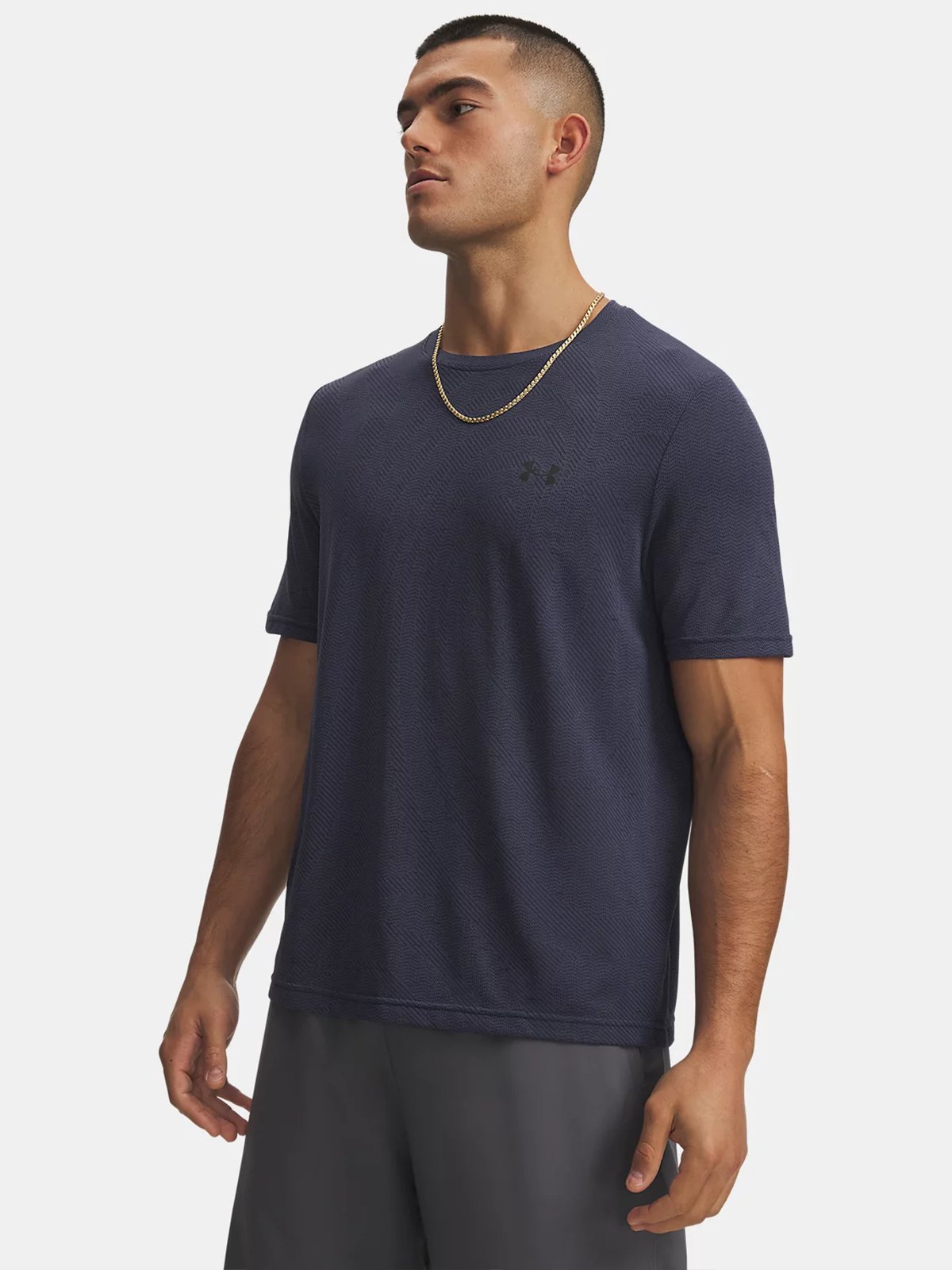 Under Armour Vanish Seamless Novelty Short Sleeve Downpour Gray / Ultimate Black