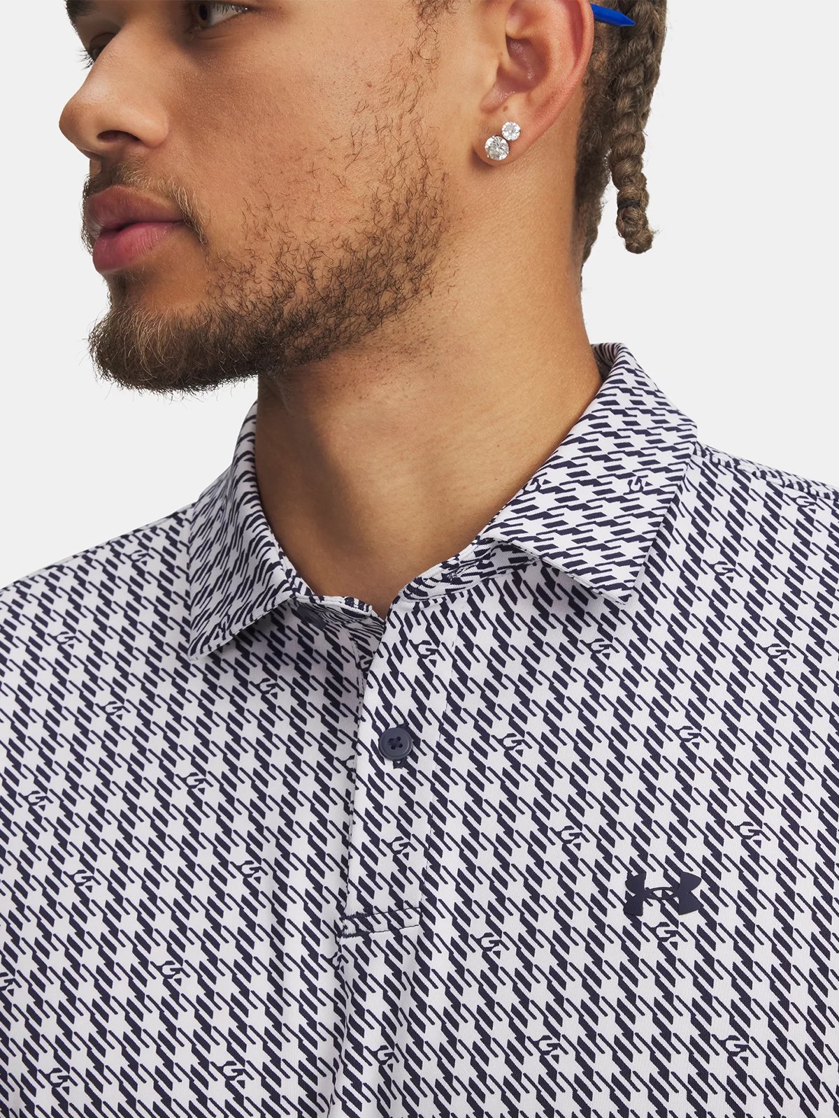 Under Armour T2G Printed Polo Midnight Navy / White