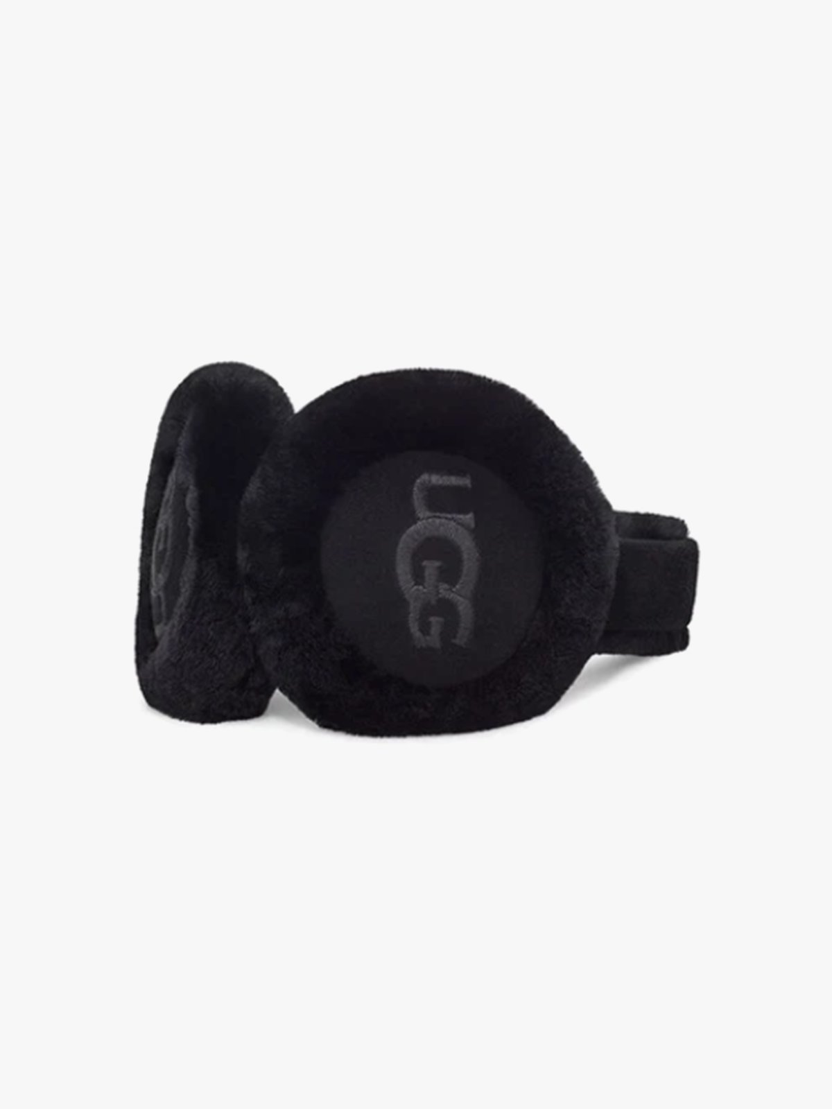 UGG Womens Emb Logo Earmuff Black
