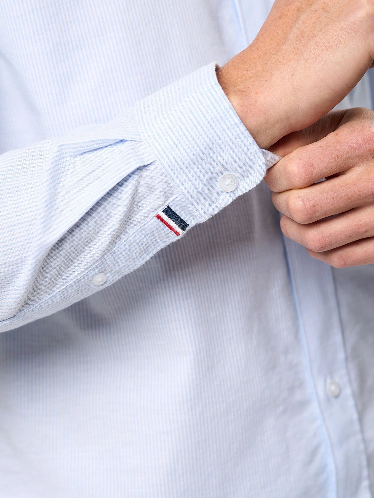 U.S. Polo Assn. Flex Calvert Shirt Regular Light Blue Stripe