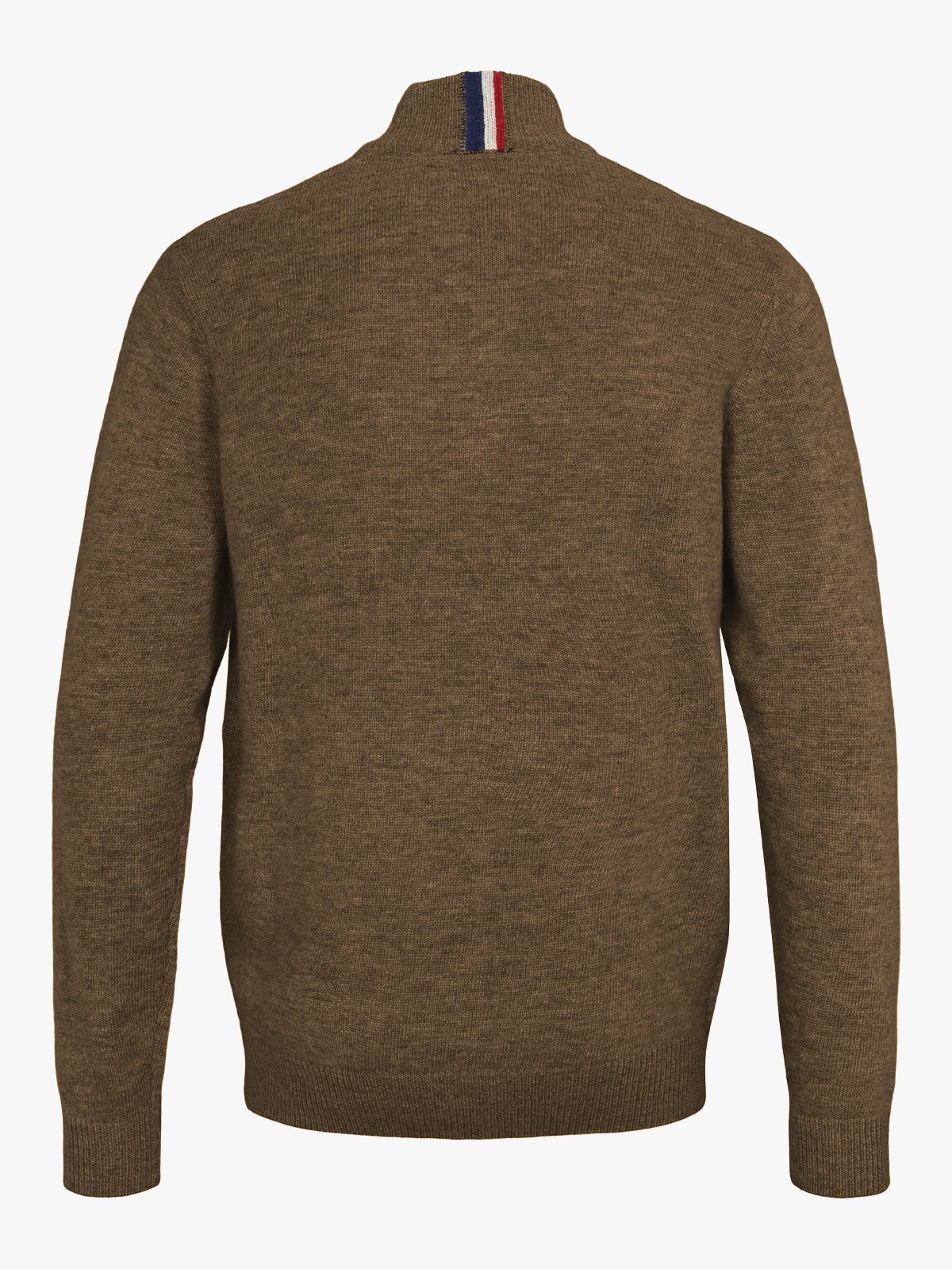U.S. Polo Assn. Kevin Reg Lambswool Knit Chestnut Melange