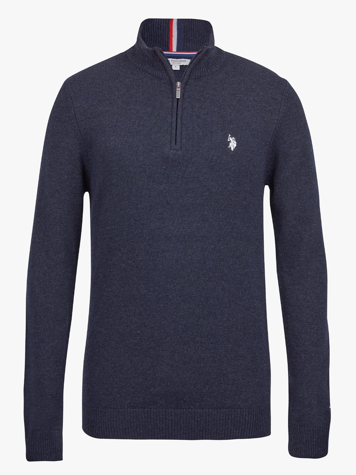U.S. Polo Assn. Kevin Reg Lambswool Knit Dark Sapphire