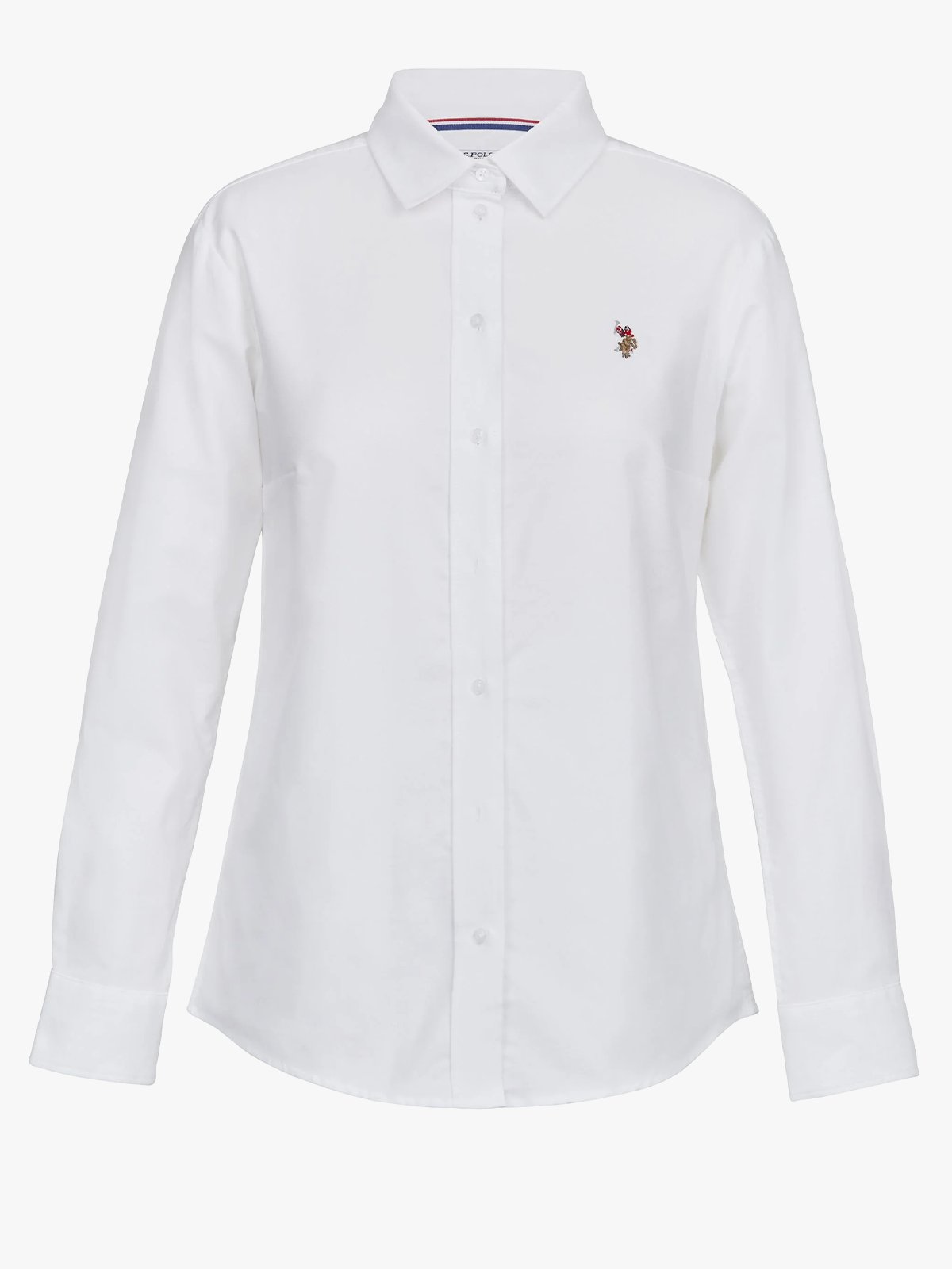 U.S. Polo Assn. Gina Regular Long Sleeve Oxford Shirt White