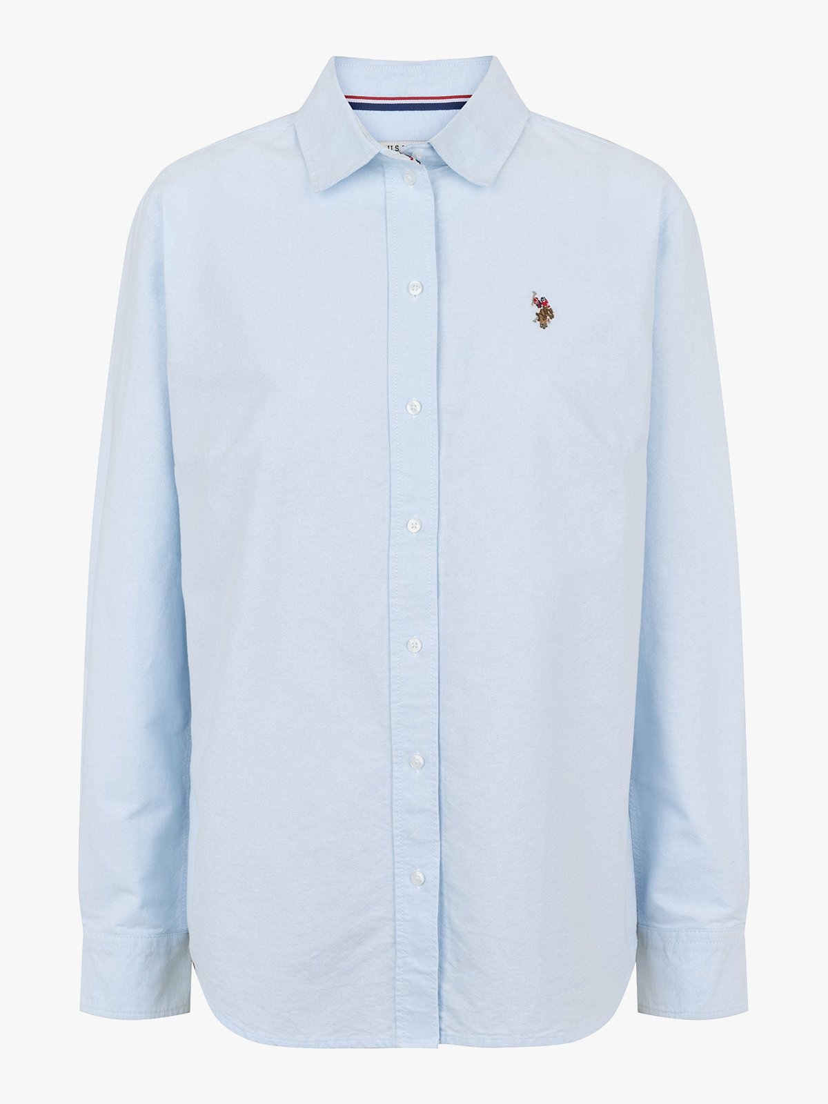 U.S. Polo Assn. Gina Regular Oxford Striped Shirt Light Blue