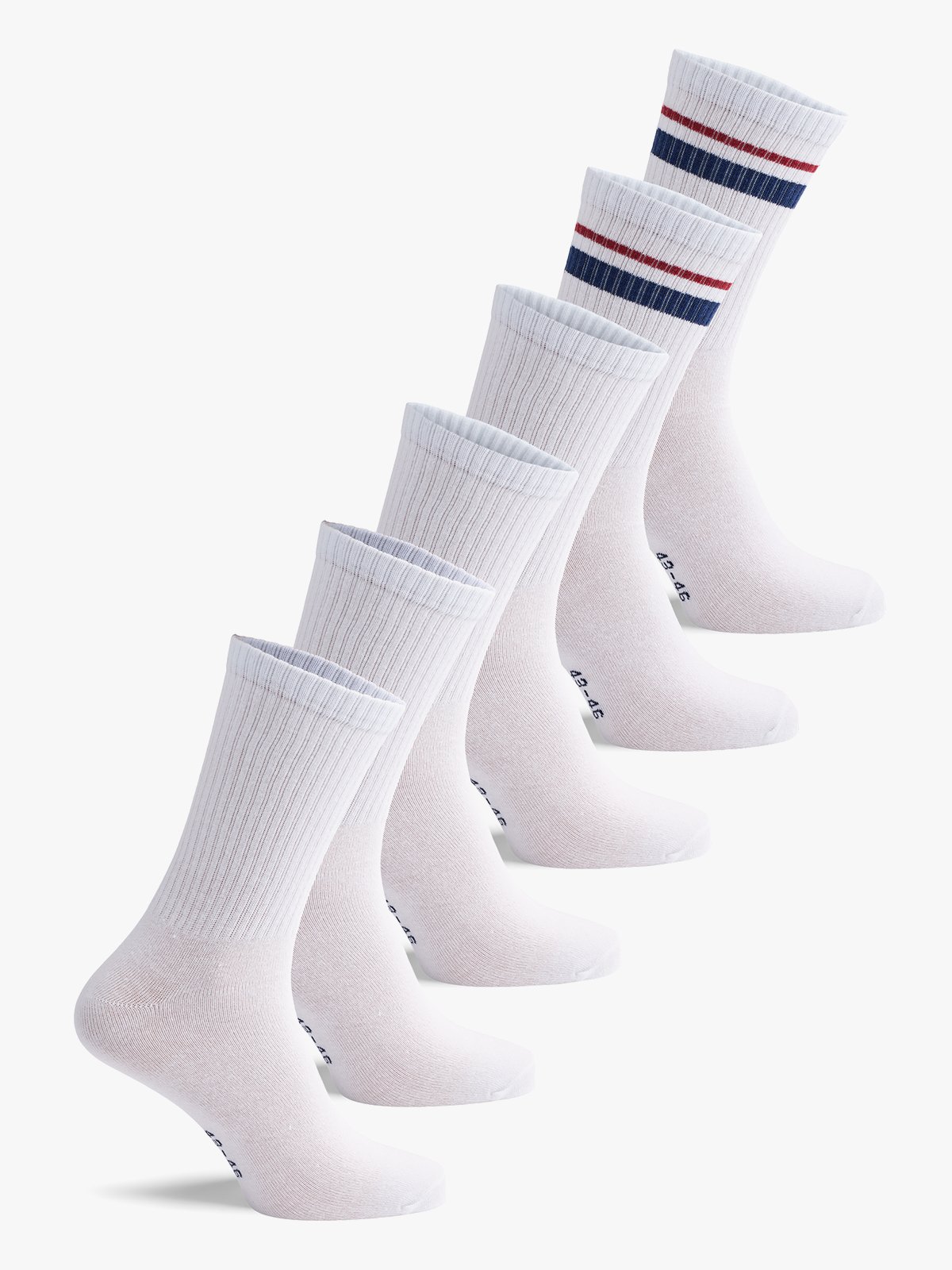 U.S. Polo Assn. 6 Pack Socks Hvit