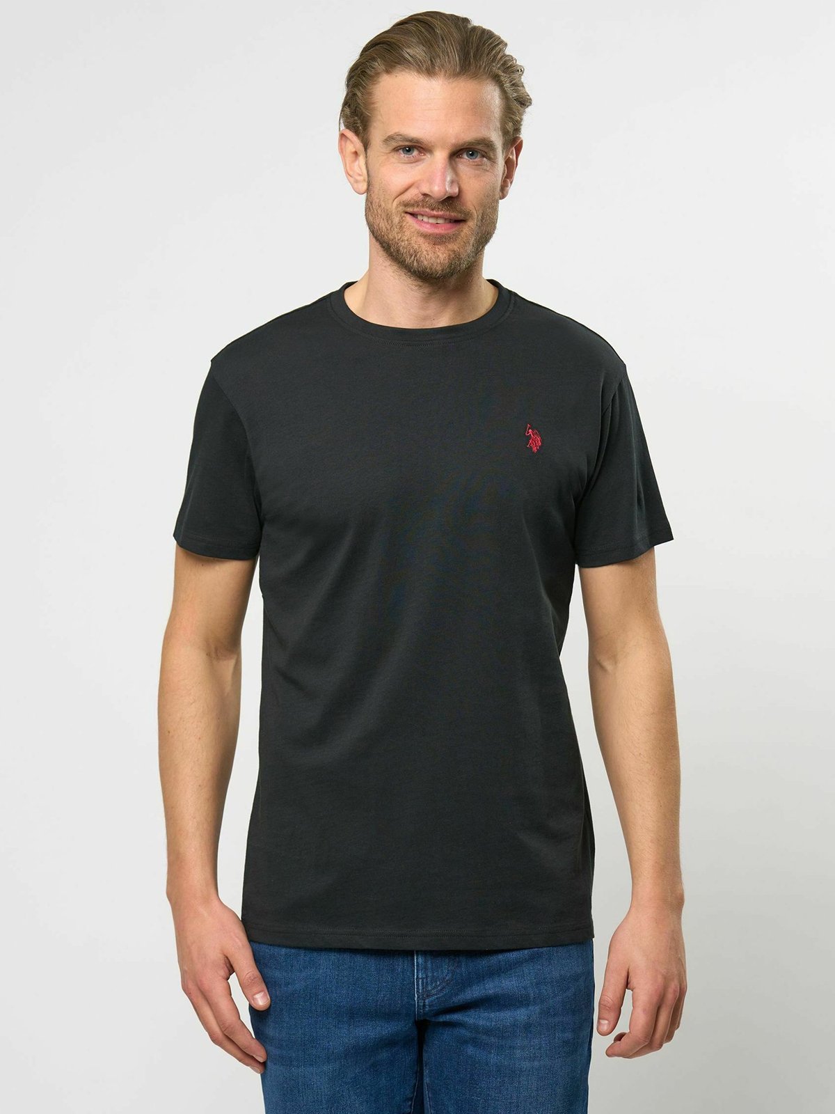 U.S. Polo Assn. Bertil Reg 3 Pack Tee White/Dark Sapphire/Tapshoe