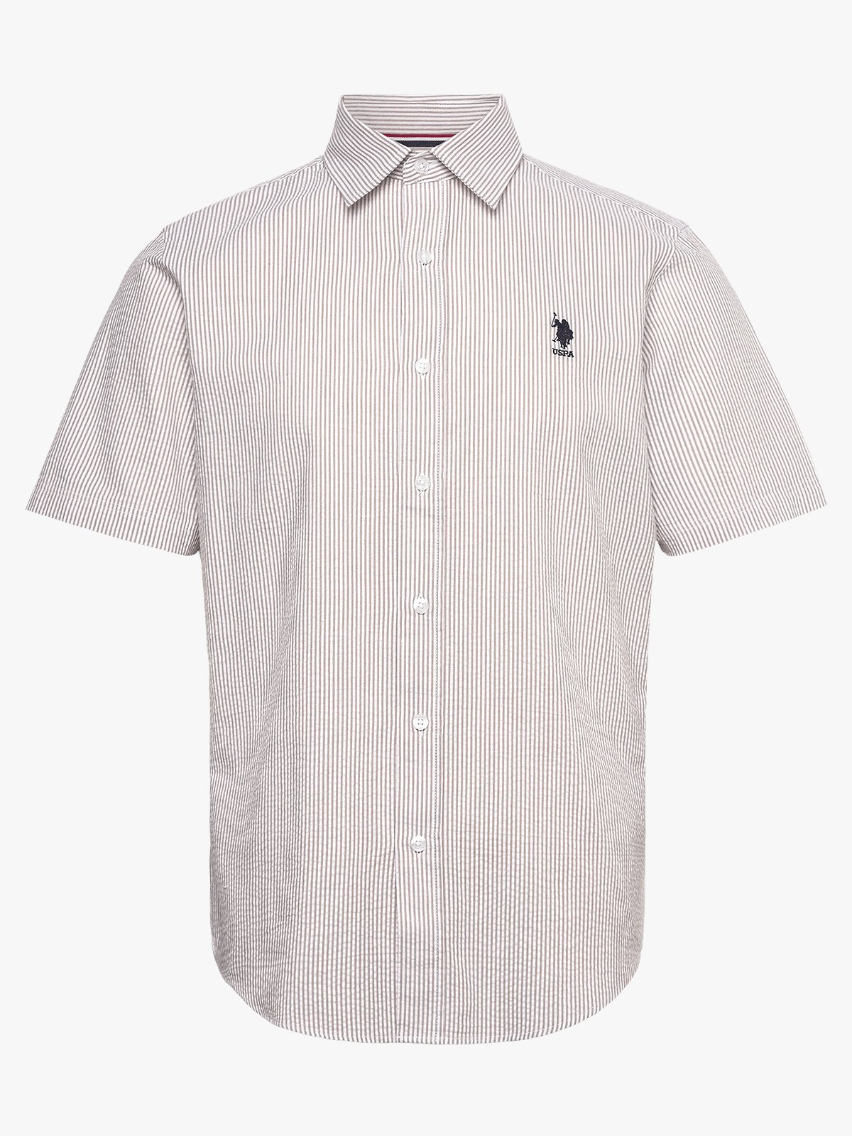 U.S. Polo Assn. Charli Regular Short Sleeve Shirt Crockery Striped