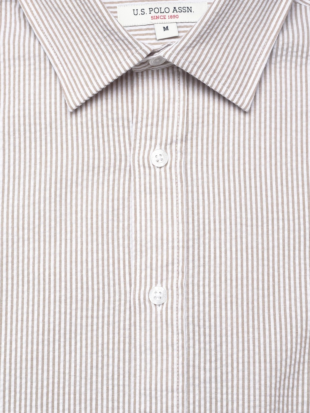 U.S. Polo Assn. Charli Regular Short Sleeve Shirt Crockery Striped