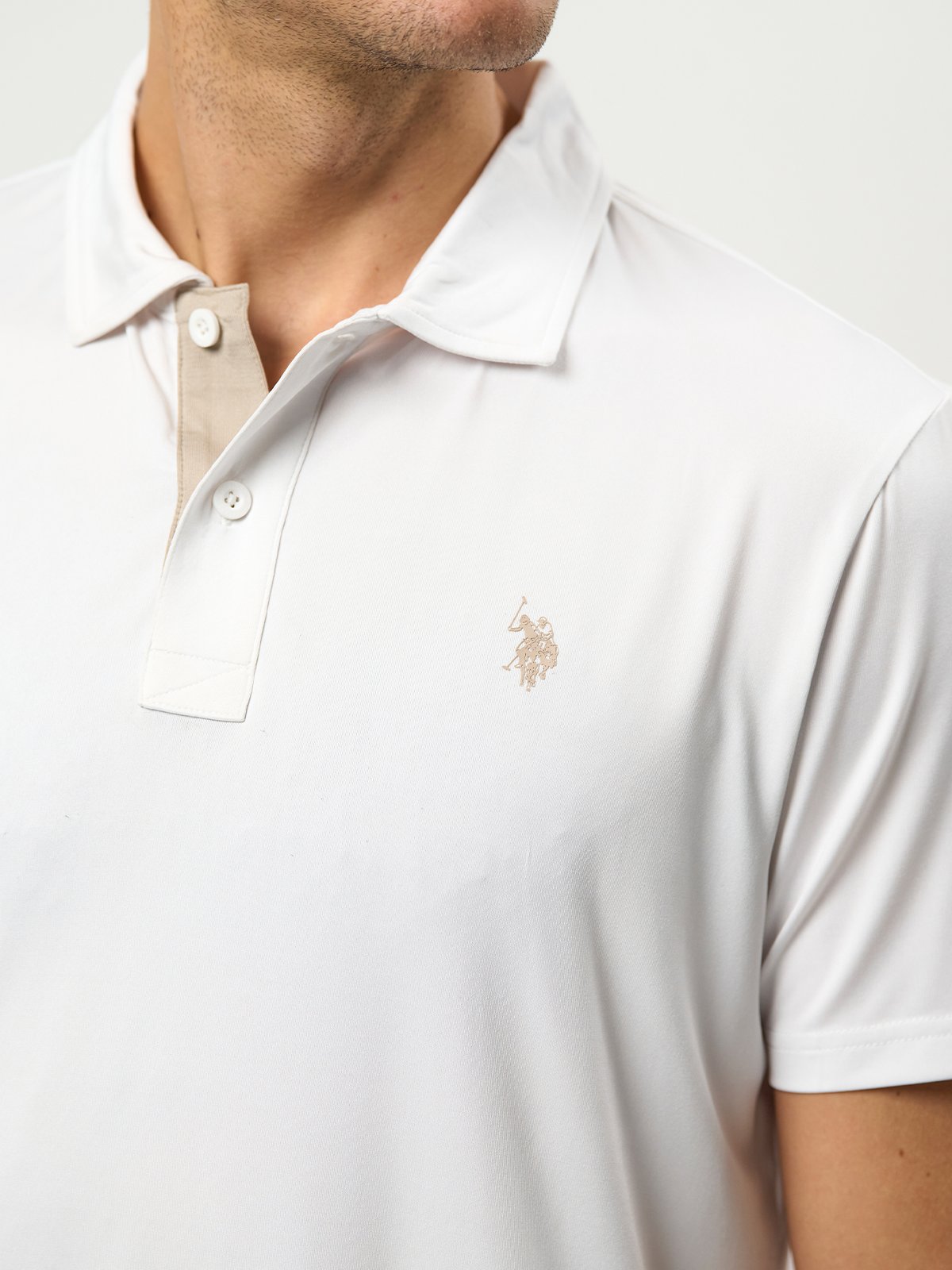 U.S. Polo Assn. Clark Reg Polo White