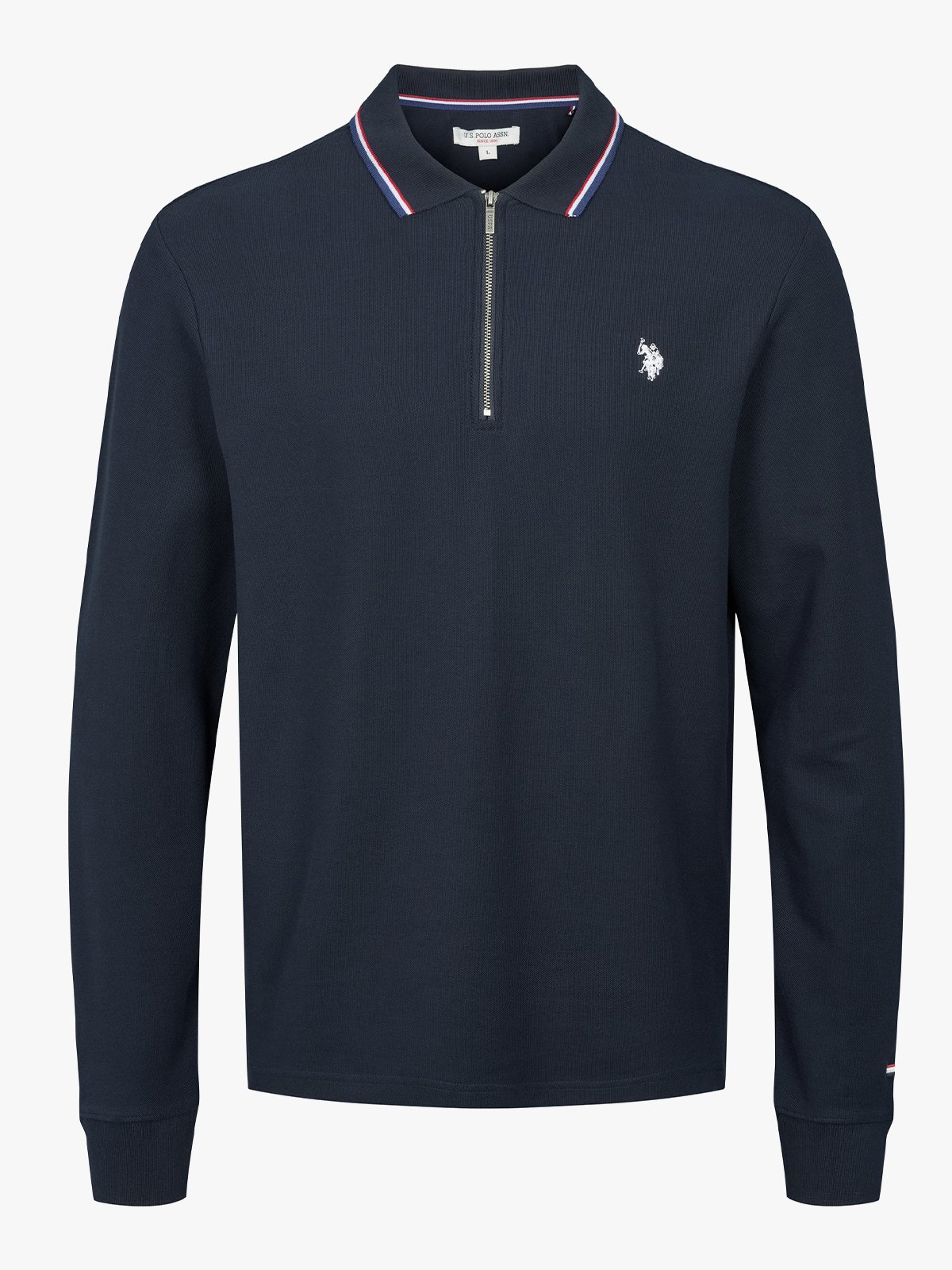 U.S. Polo Assn. Denver Polo Long Sleeve Pique Dark Sapphire