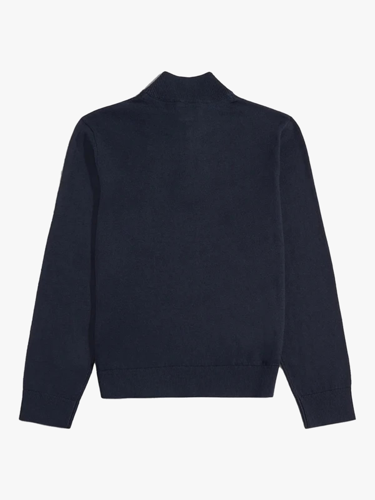 U.S. Polo Assn. Junior Knitted Cotton Rich Funnel Dark Sapphire Navy / Haute Red