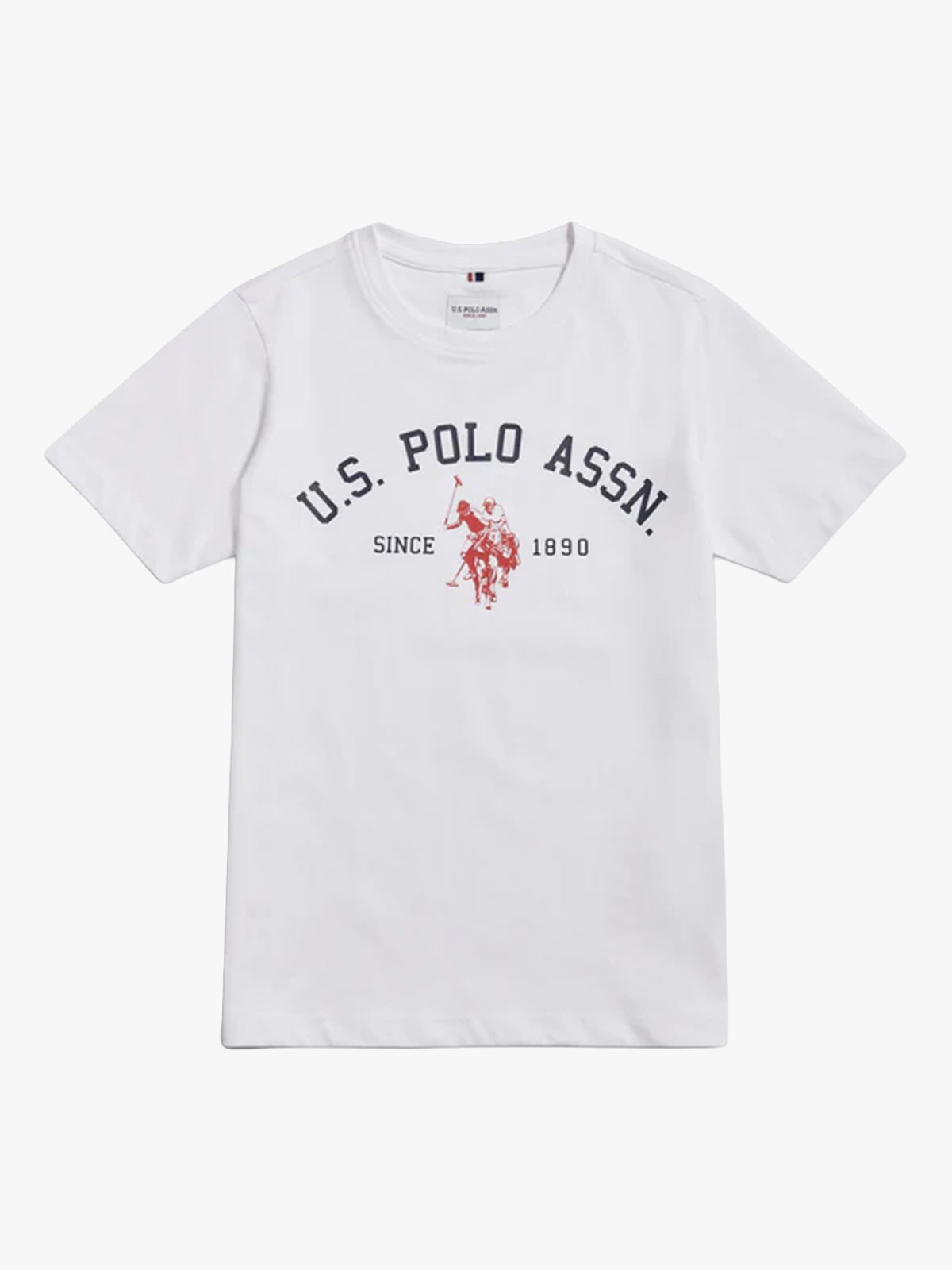 U.S. Polo Assn. Junior Signature Arch Print Tshirt White