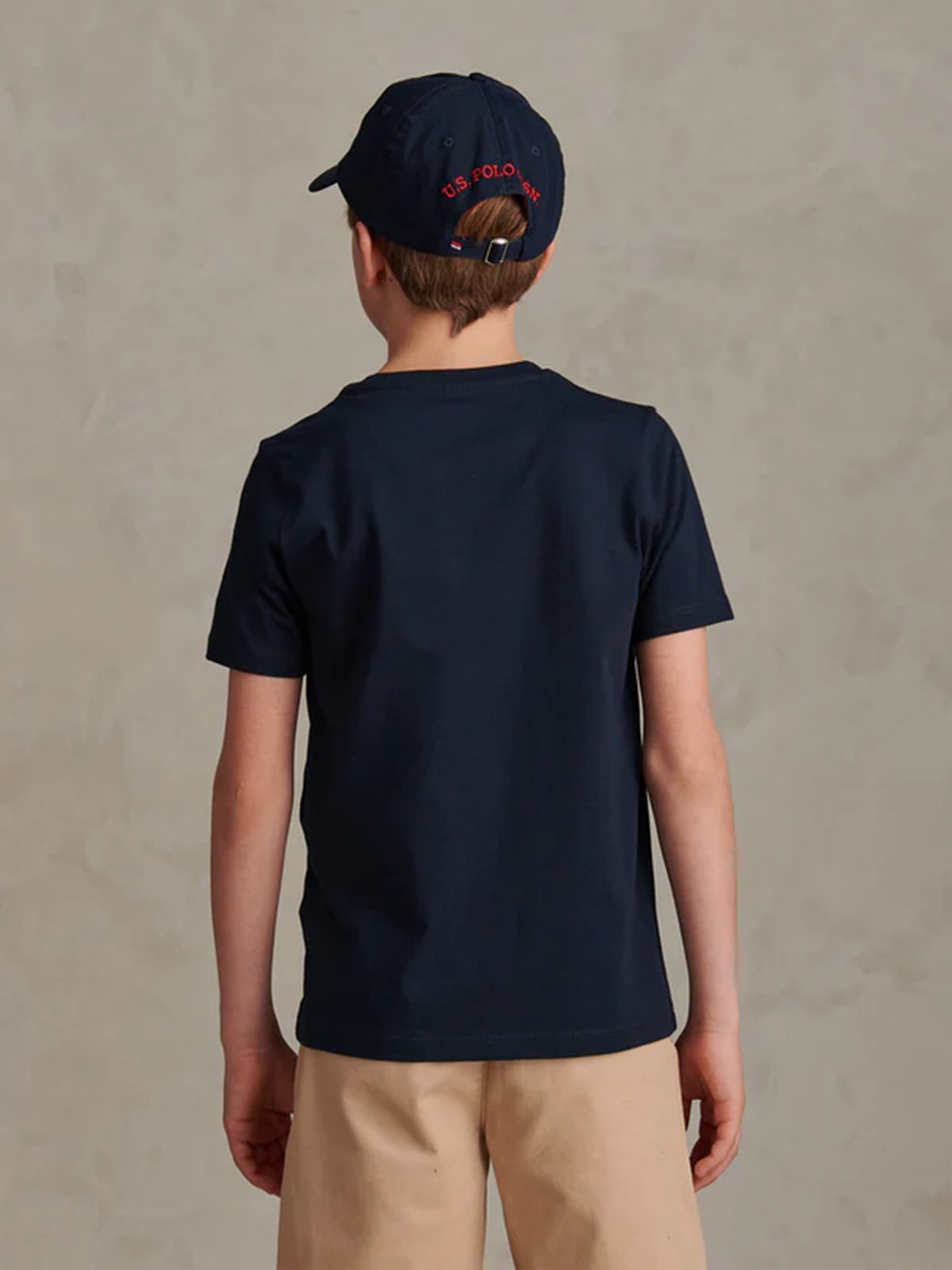U.S. Polo Assn. Junior Signature Arch Print Tshirt Navy