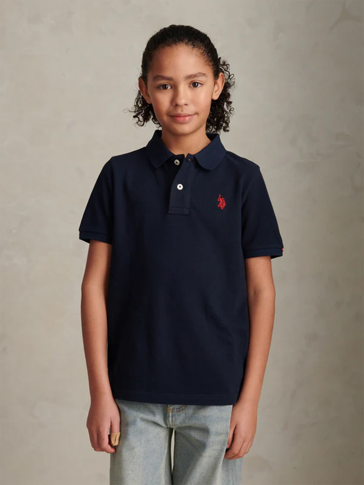 U.S. Polo Assn. Junior Dhm Pique Polo Dark Sapphire Navy