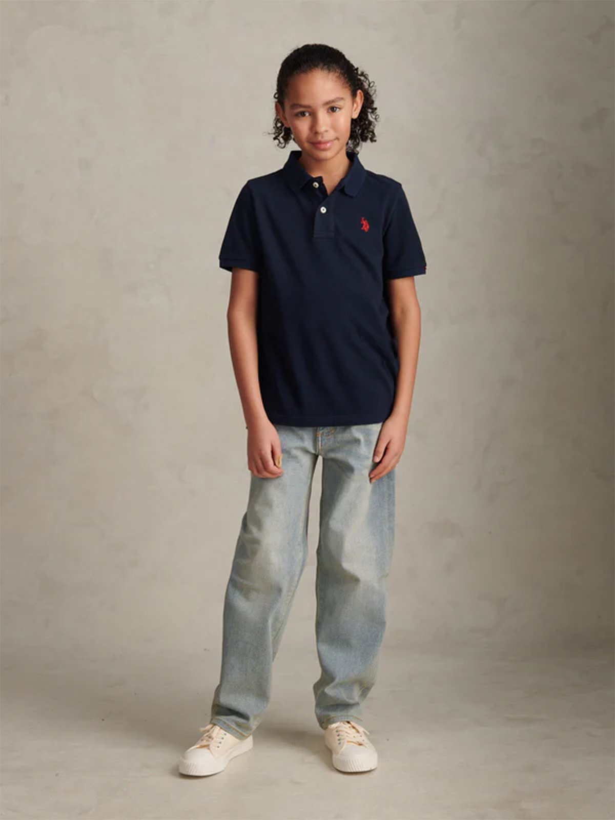 U.S. Polo Assn. Junior Dhm Pique Polo Dark Sapphire Navy
