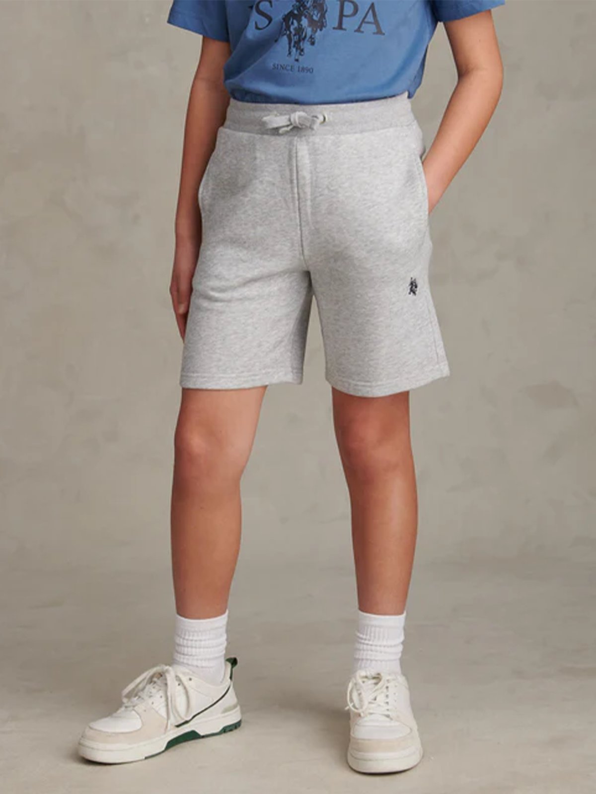 U.S. Polo Assn. Junior Dhm Lb Sweat Short Mid Grey Marl