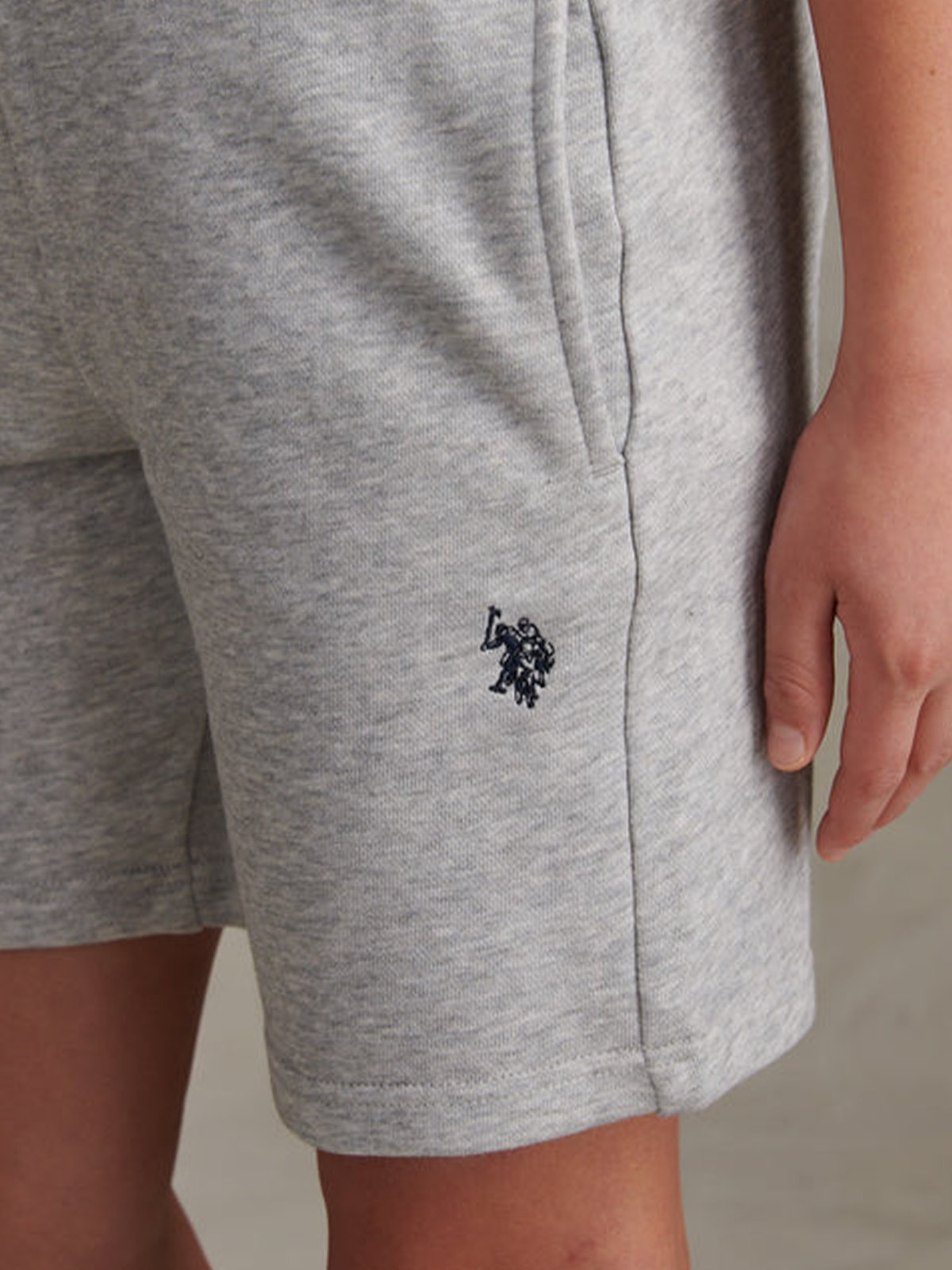 U.S. Polo Assn. Junior Dhm Lb Sweat Short Mid Grey Marl