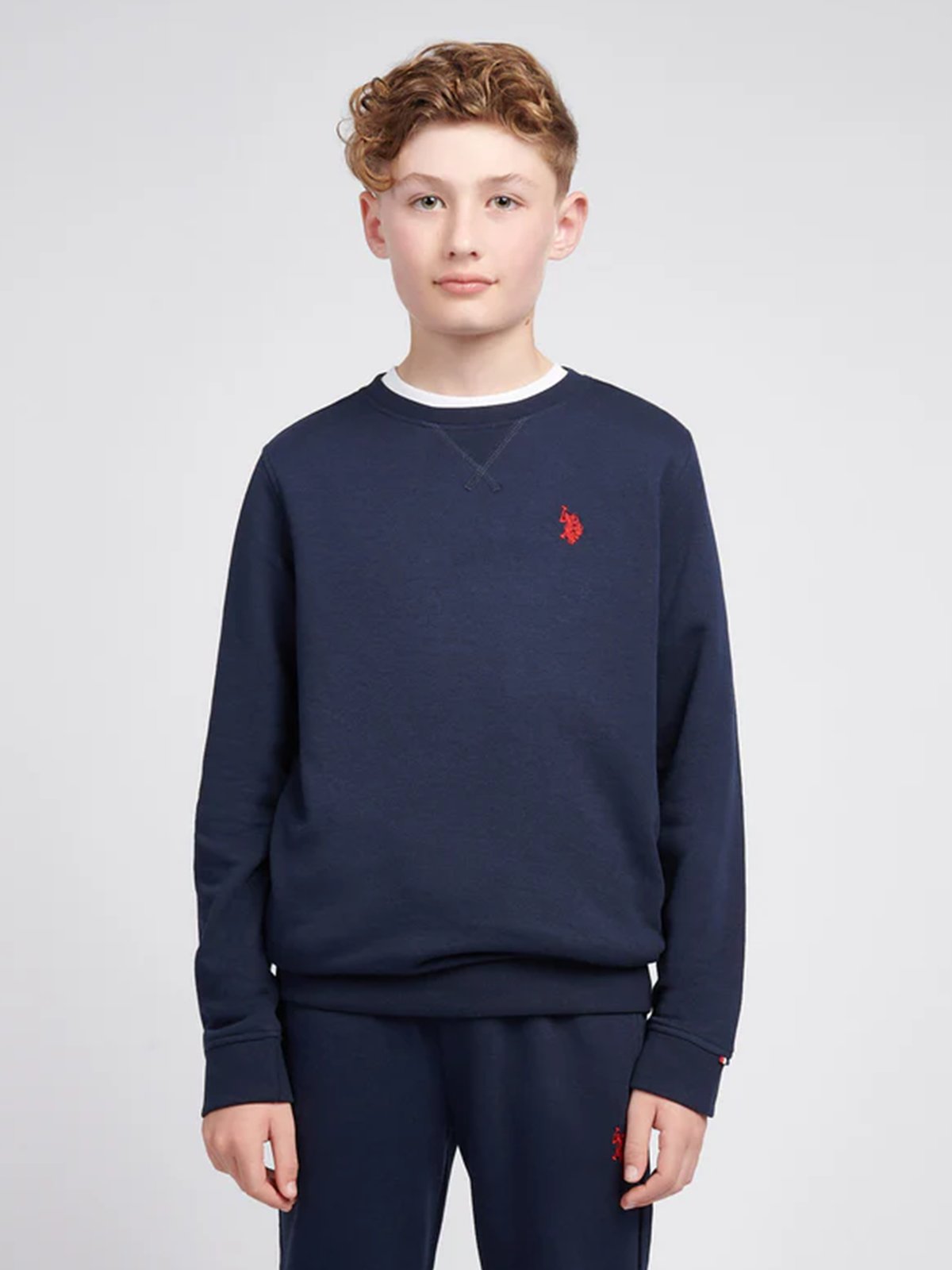 U.S. Polo Assn. Junior Double Horsemen Crew Dark Sapphire