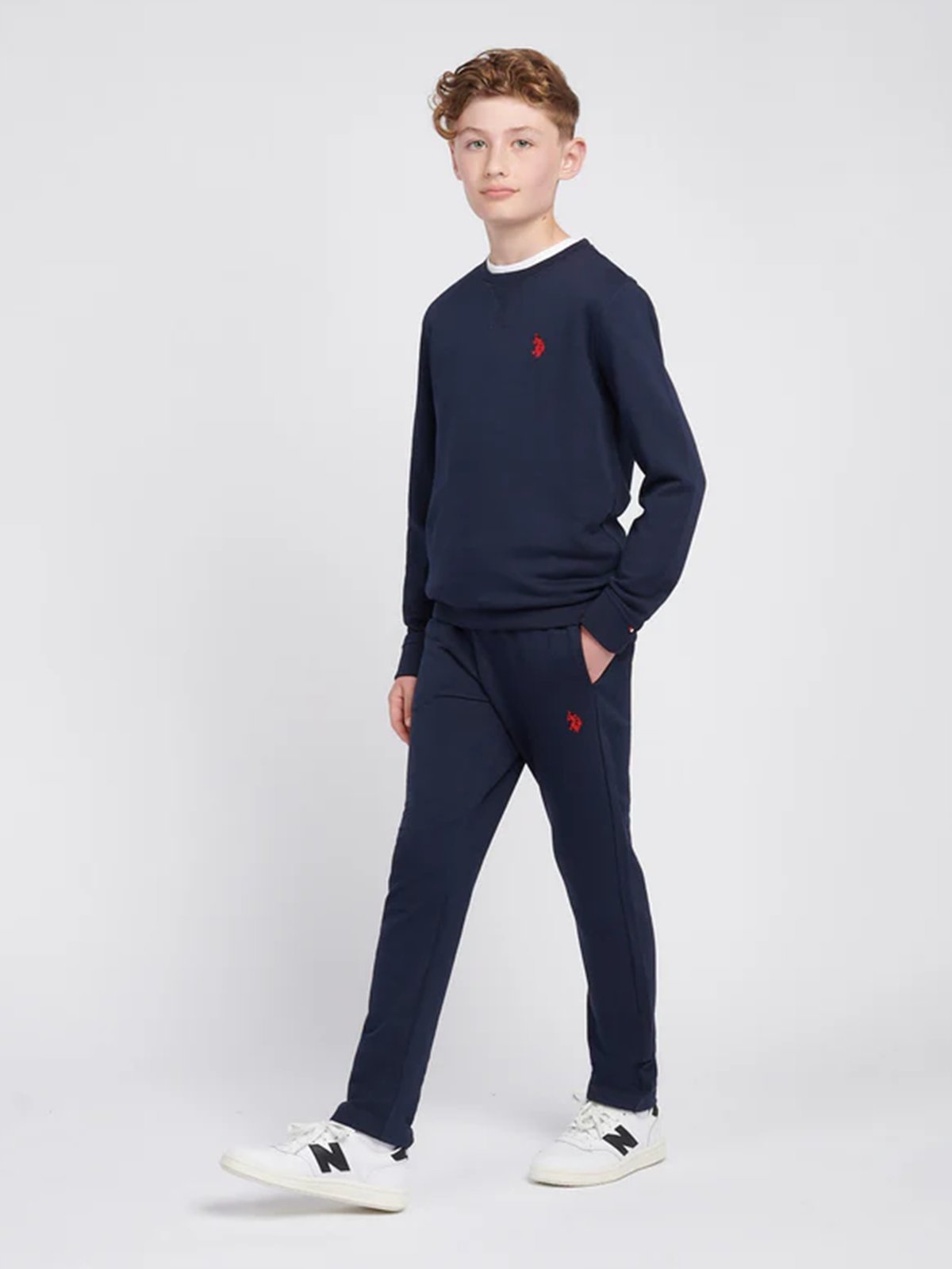 U.S. Polo Assn. Junior Double Horsemen Crew Dark Sapphire