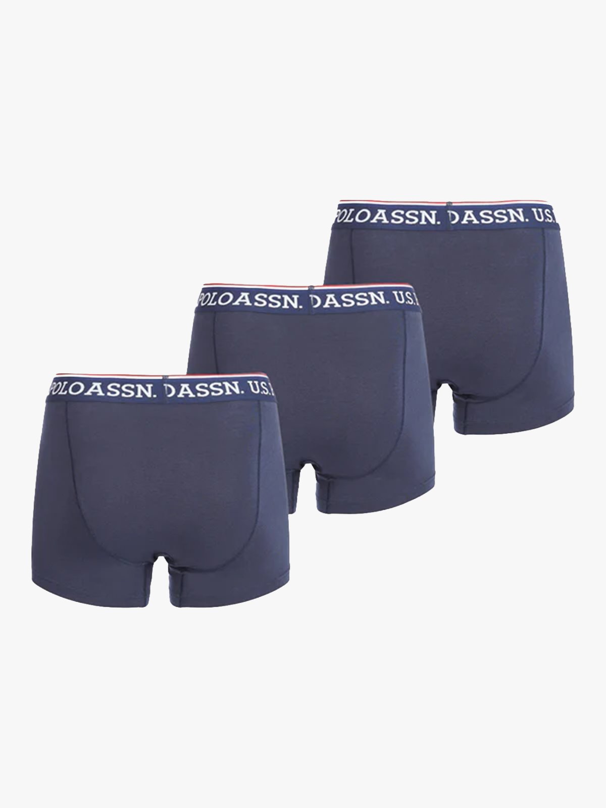 U.S. Polo Assn. Junior Uspa Trunk 3 Pack Dark Sapphire Navy / White