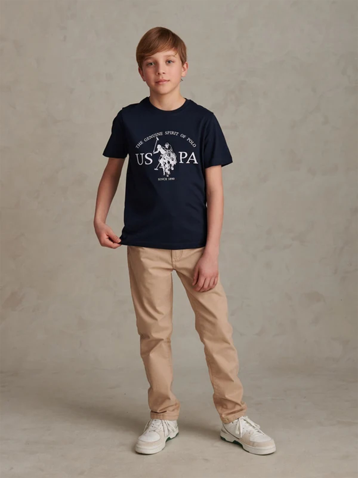 U.S. Polo Assn. Junior Uspa Print Graphic Tshirt Dark Sapphire