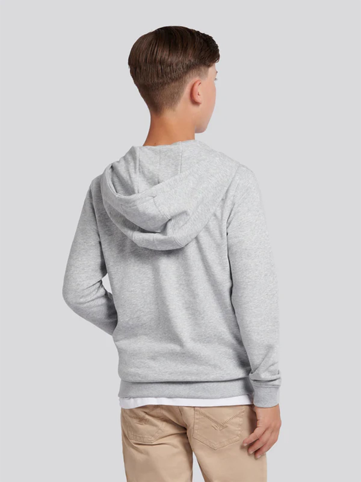 U.S. Polo Assn. Jr Dhm Lb Zip Hoodie Mid Grey Marl