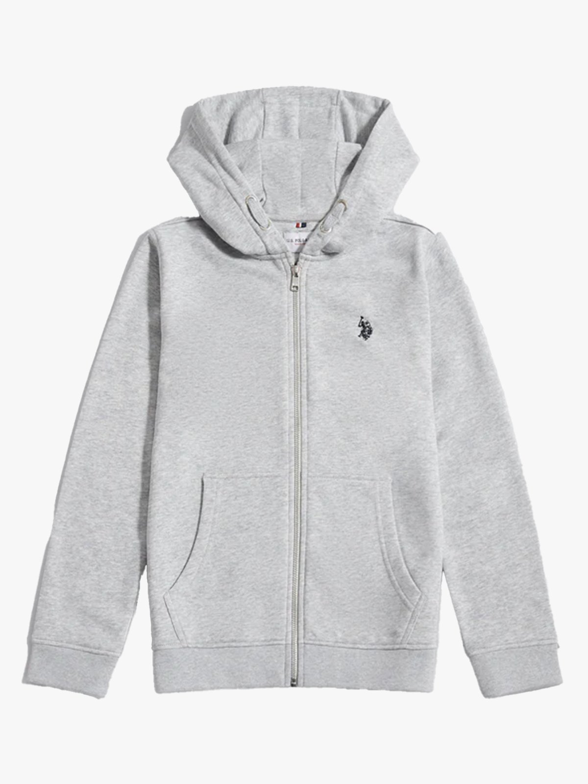 U.S. Polo Assn. Jr Dhm Lb Zip Hoodie Mid Grey Marl