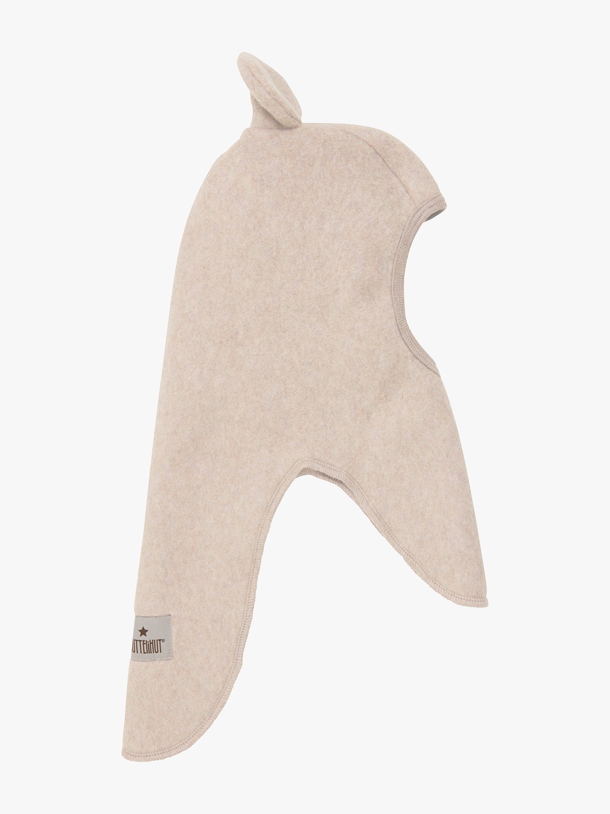 Huttelihut Balaclava Ears Cotton Fleece Camel Melange