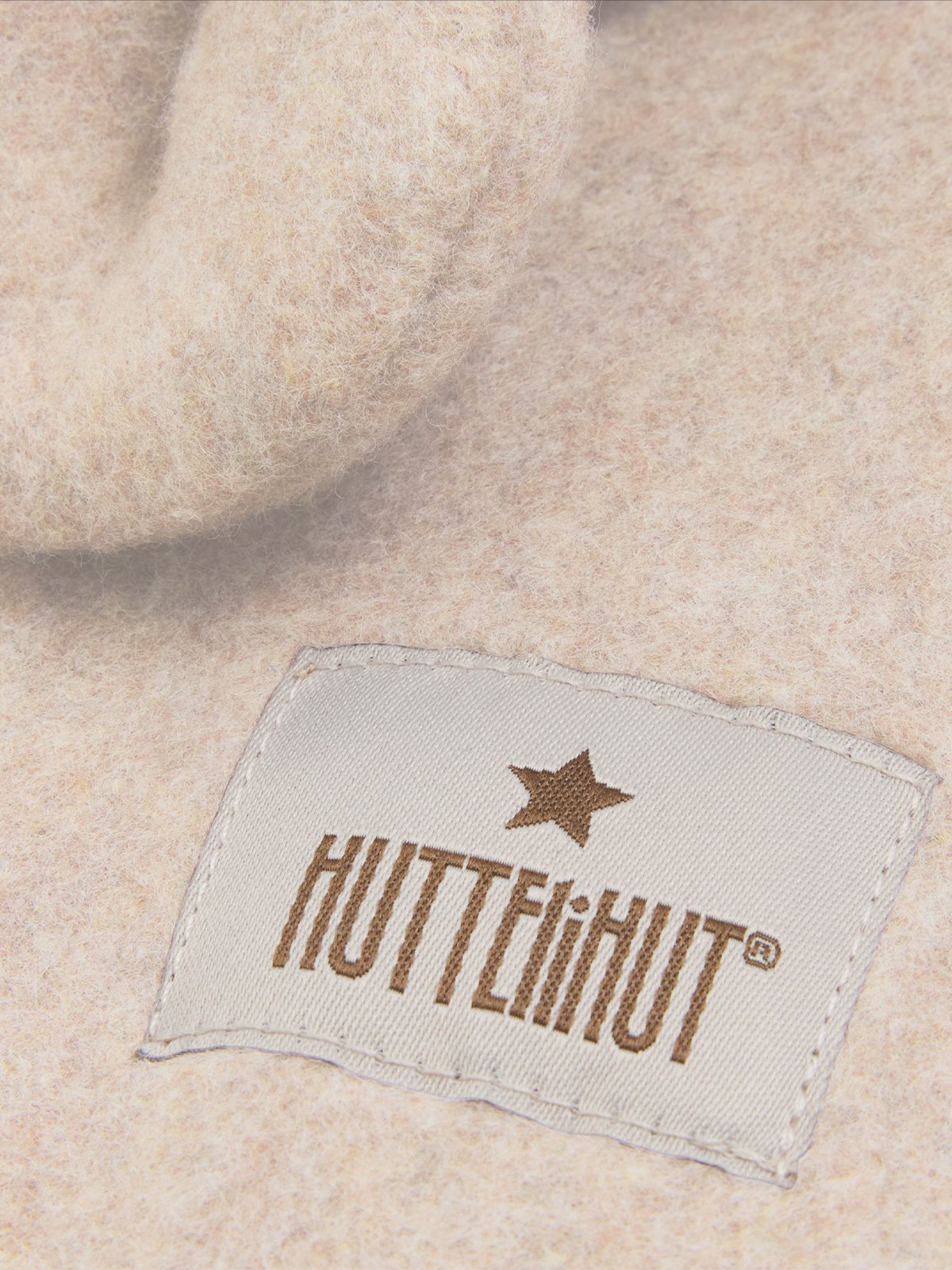 Huttelihut Balaclava Ears Cotton Fleece Camel Melange