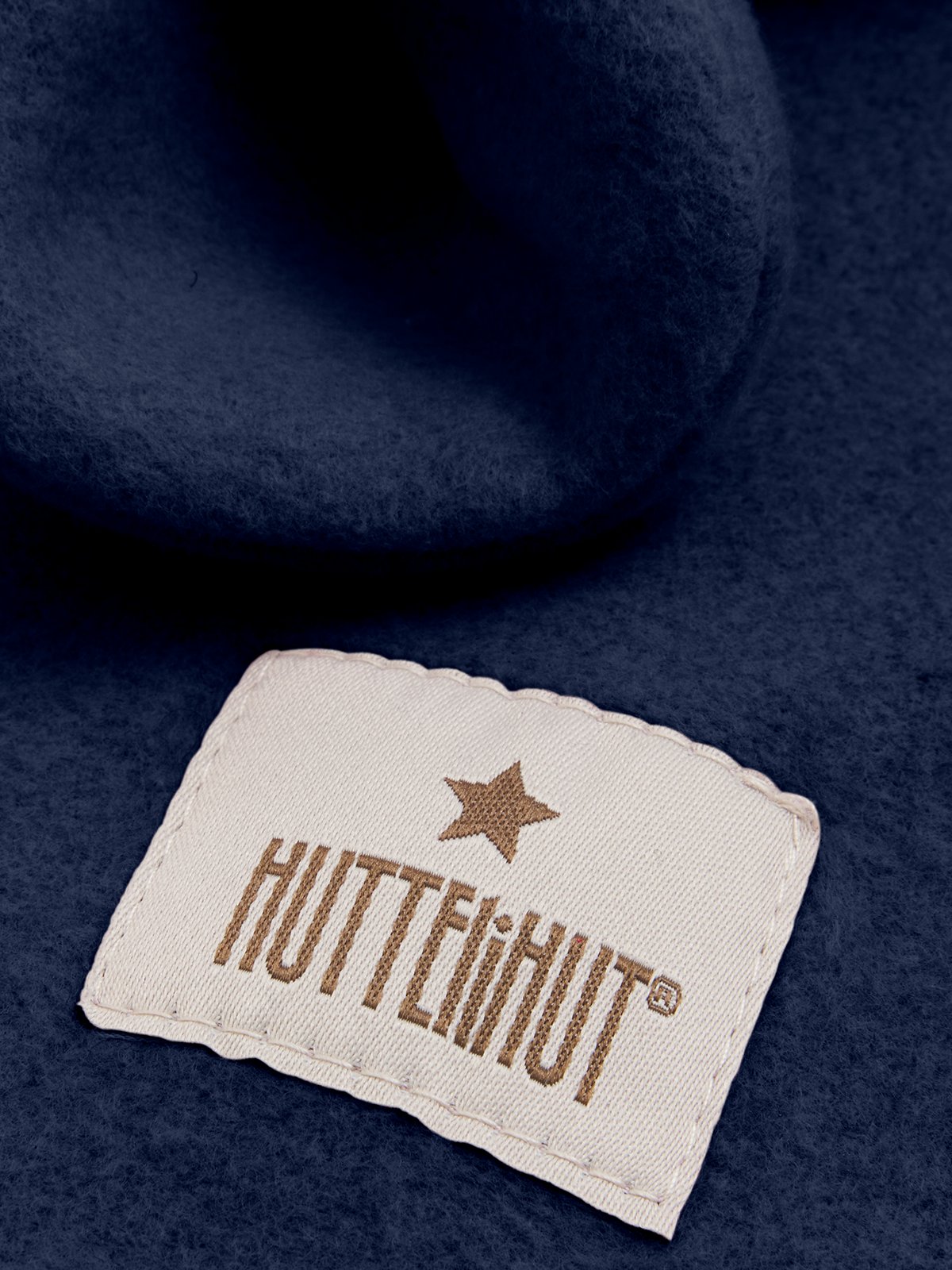 Huttelihut Balaclava Ears Cotton Fleece Navy Blazer