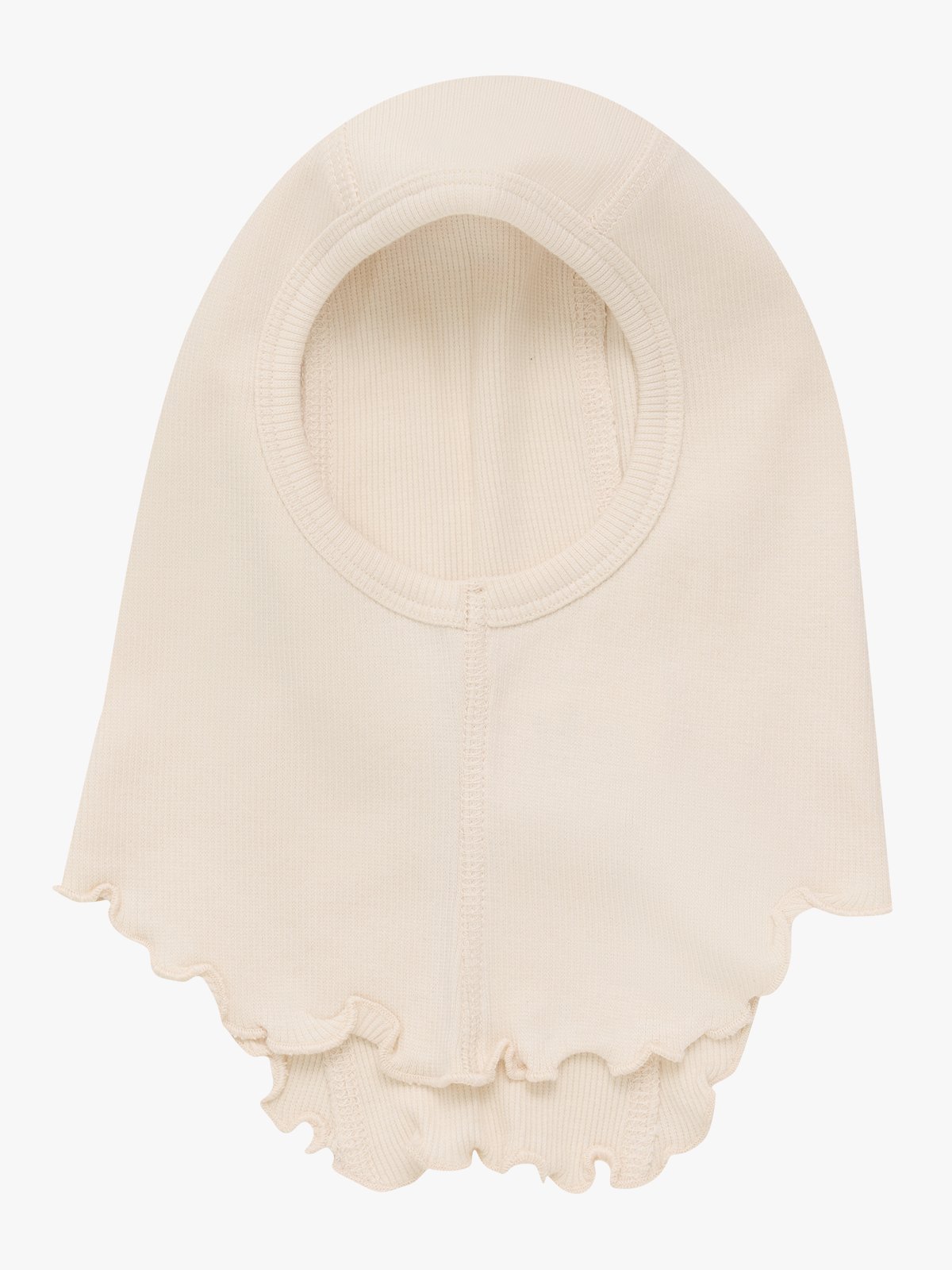 Huttelihut Balaclava Rib Hvit