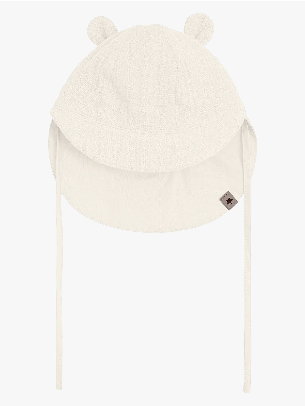 Huttelihut Summer Hat Ears Muslin Antique White