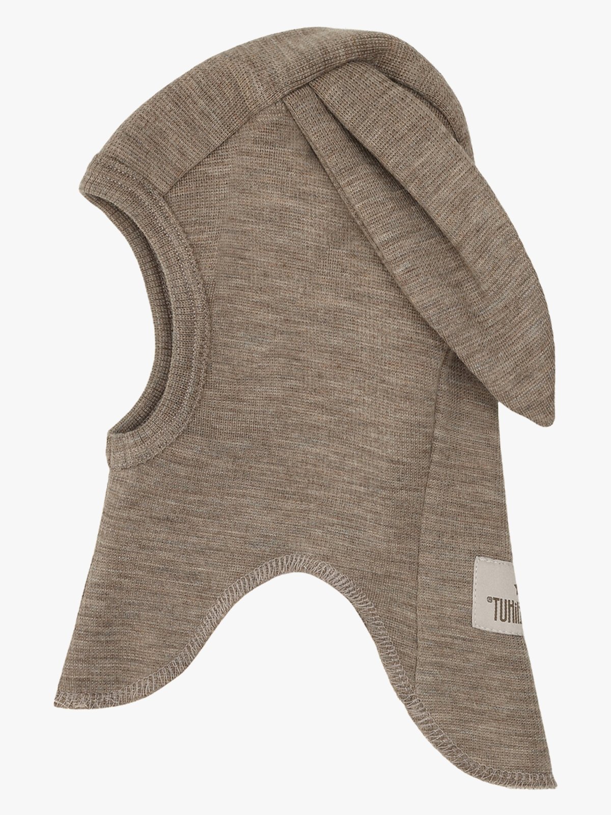 Huttelihut Balaclava Ears Wool Rib Beige