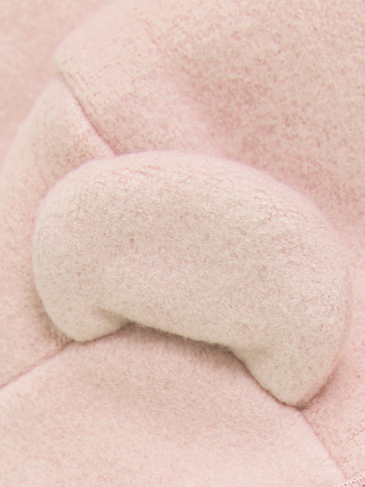 Huttelihut Jacket Ears Cotton Fleece Peach Blush