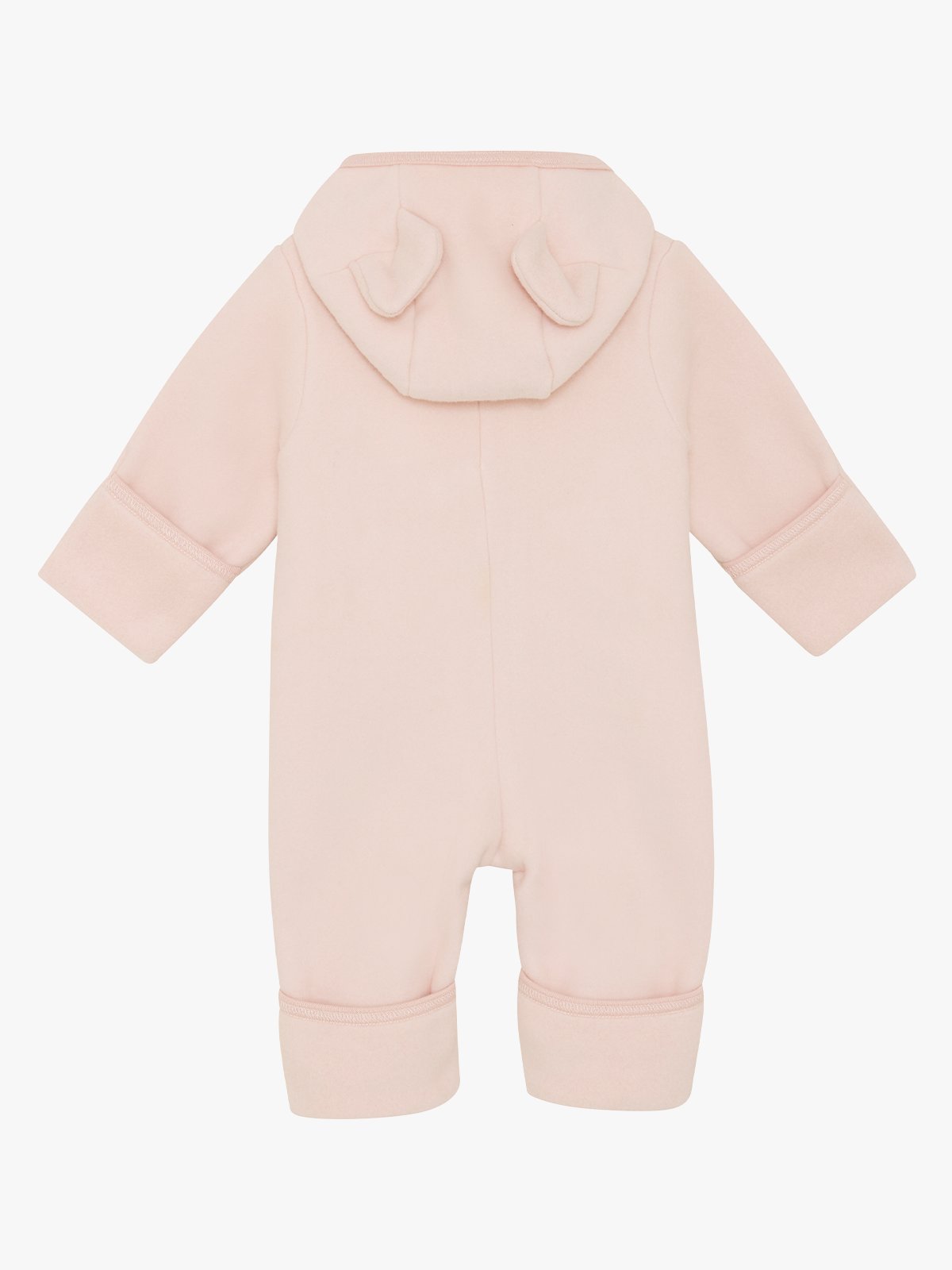 Huttelihut Pram Suit Ears Cotton Fleece Peach Blush