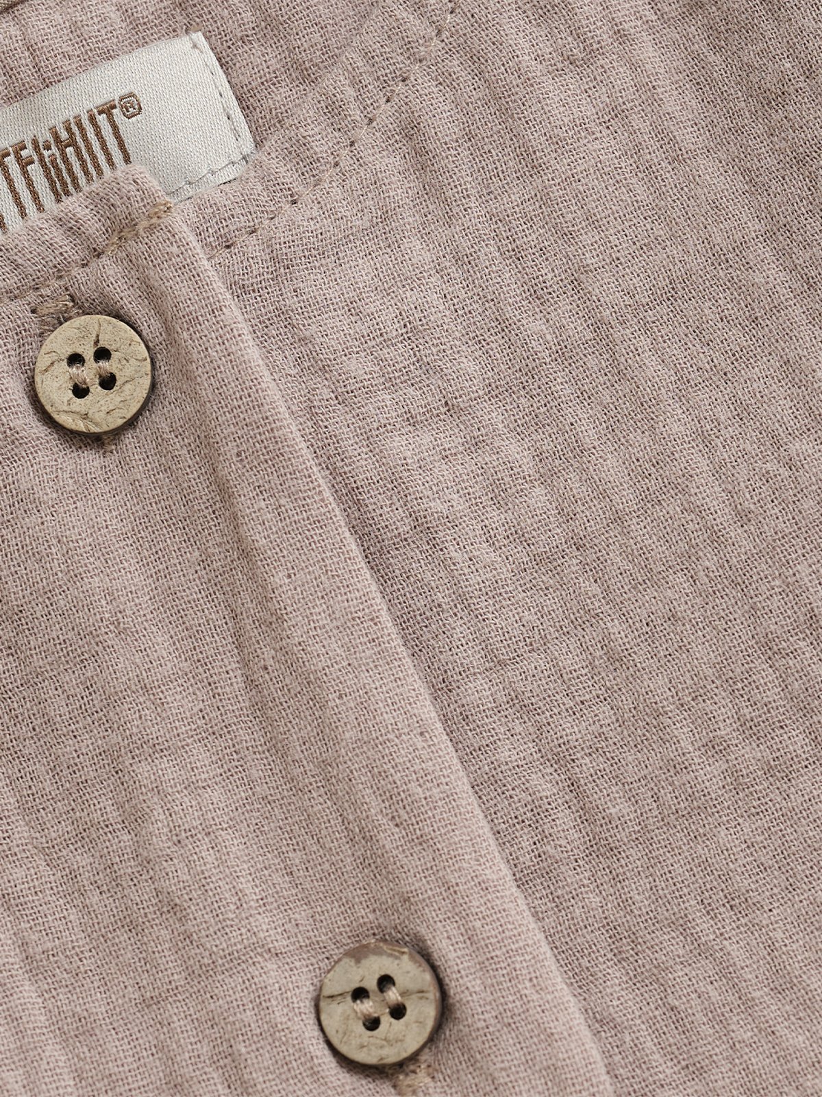 Huttelihut Dress Short Sleeve Muslin Moon Rock