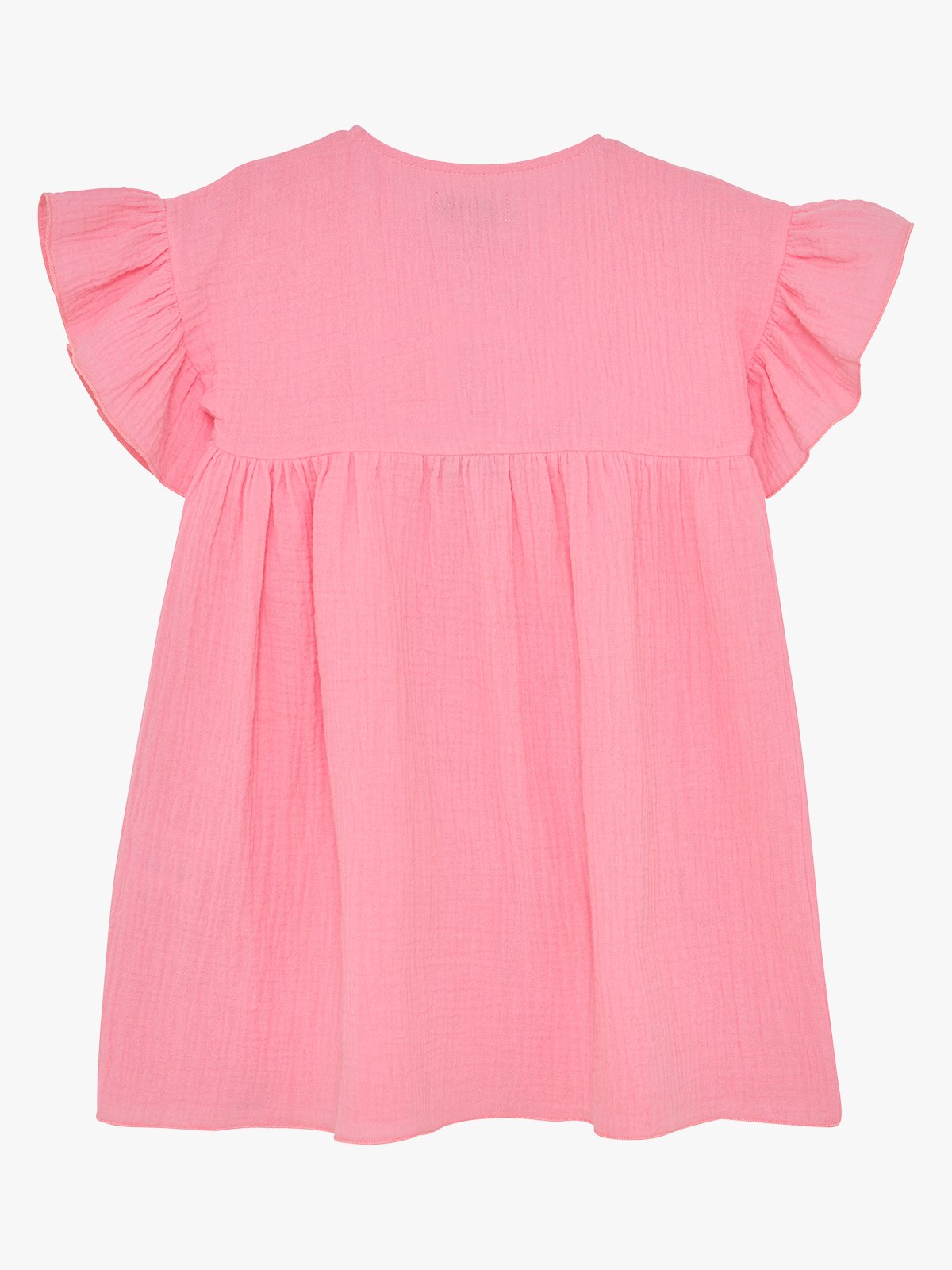 Huttelihut Dress Short Sleeve Muslin Plumeria