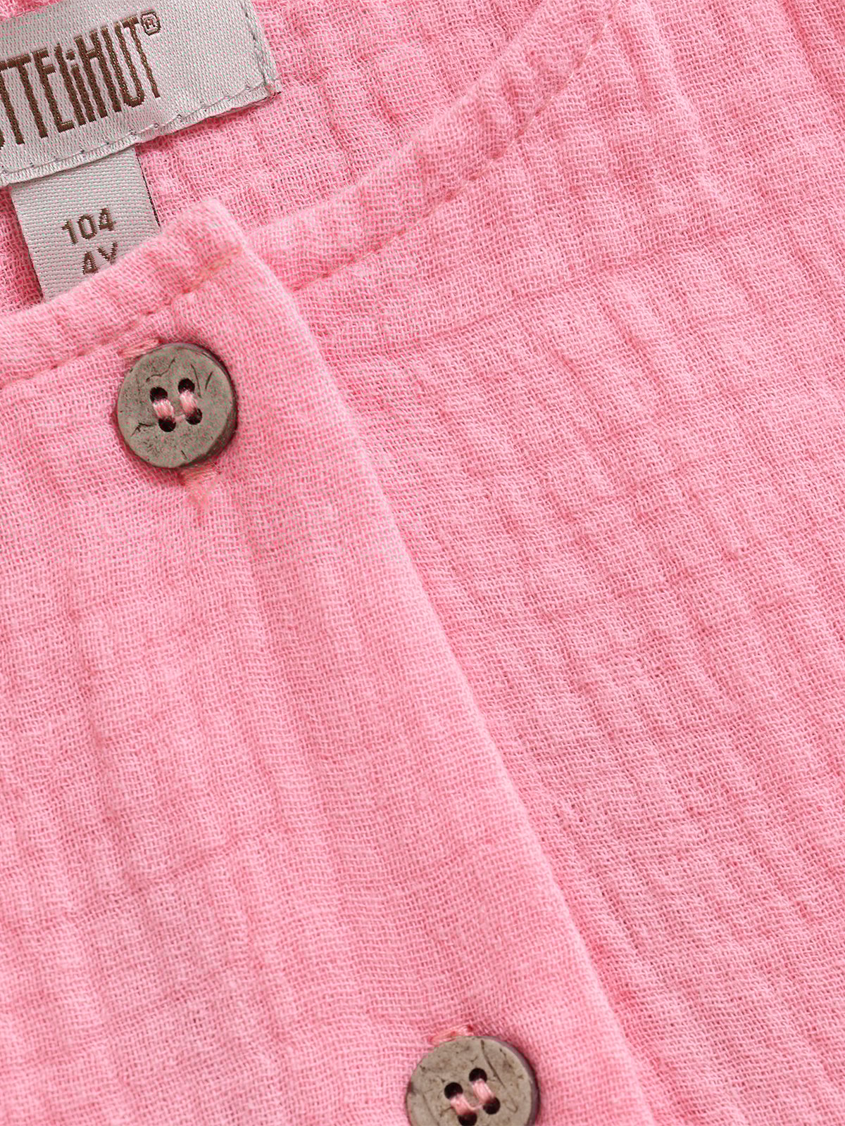 Huttelihut Dress Short Sleeve Muslin Plumeria