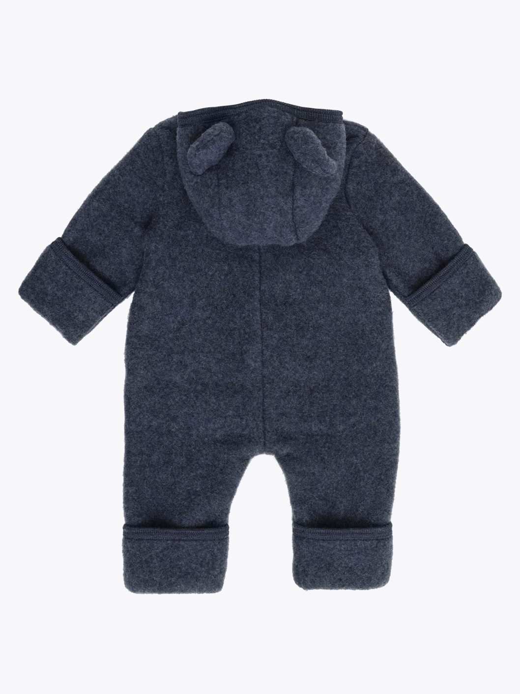Huttelihut Pram Suit Ears Wool Fleece Blå