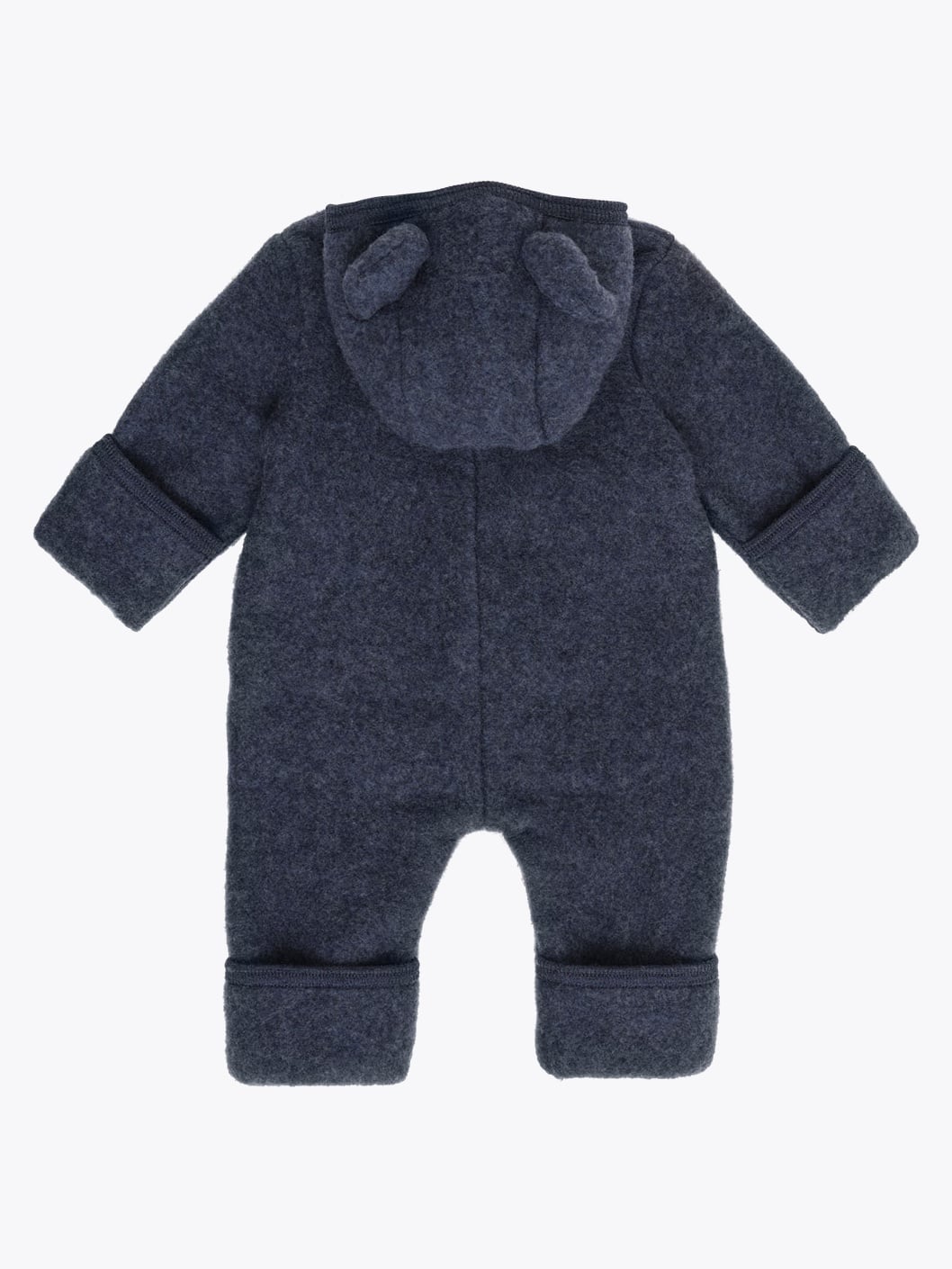 Huttelihut Pram Suit Ears Wool Fleece Blå