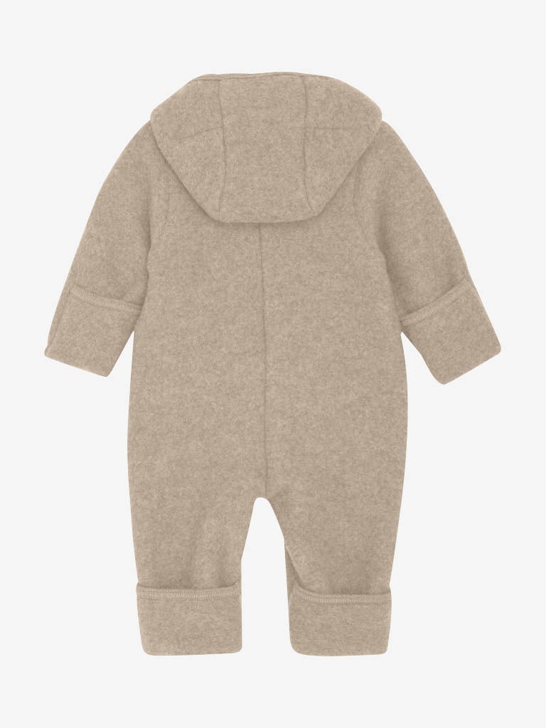 Huttelihut Pram Suit Wool Fleece Camel Melange