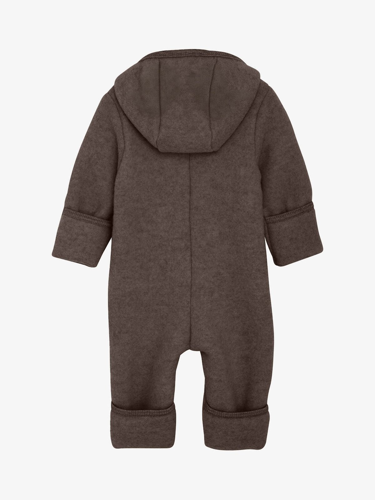 Huttelihut Pram Suit Wool Fleece Brown Melange