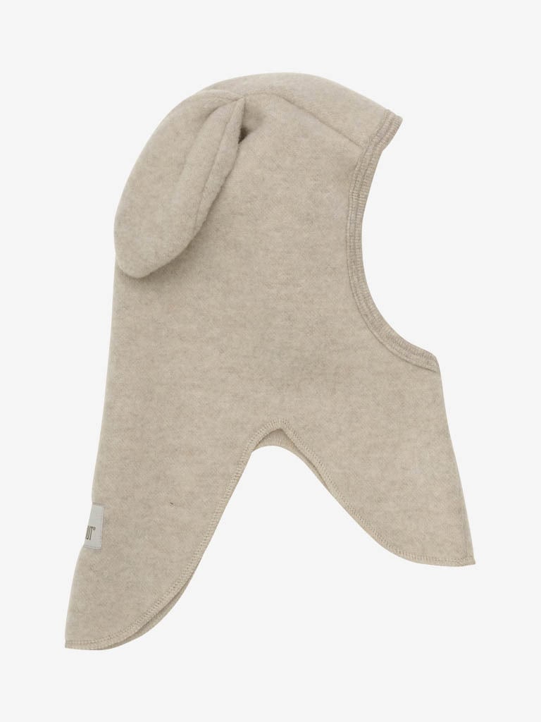 Huttelihut Balaclava Ears Wool Fleece Camel Melange
