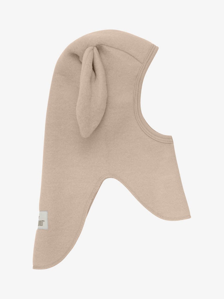 Huttelihut Balaclava Ears Wool Fleece Mahogany Rose