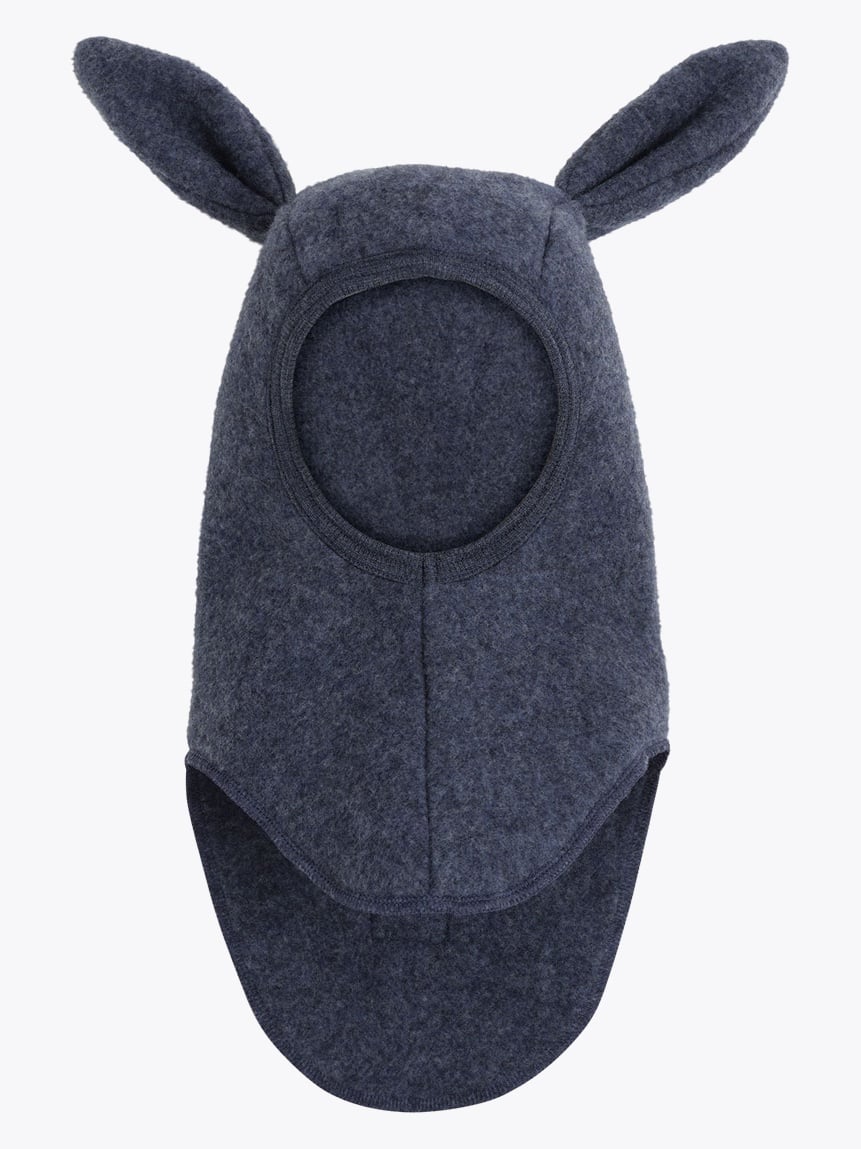 Huttelihut Balaclava Ears Wool Fleece Blå
